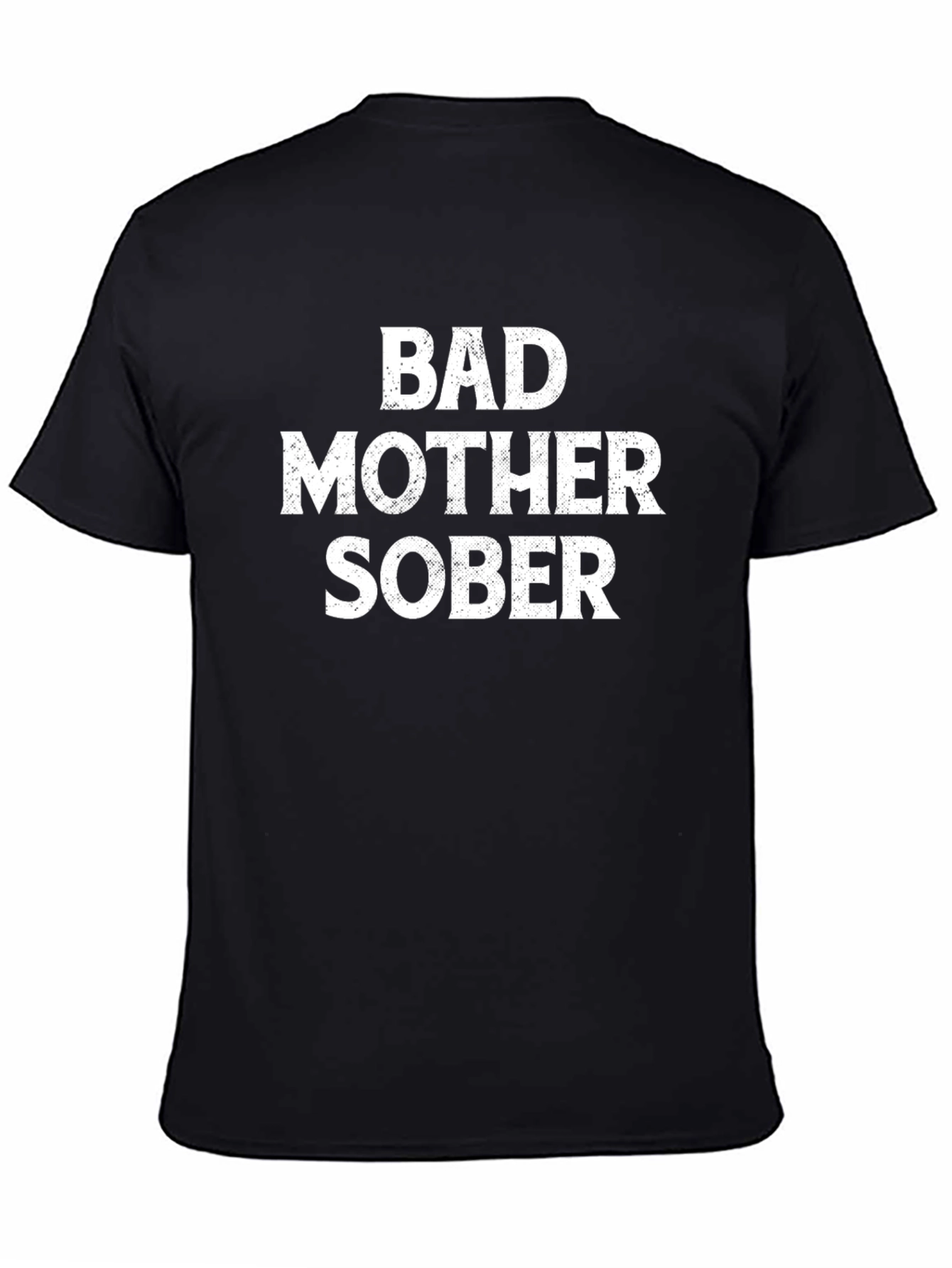 Black Bad Mother Sober Graphic T-Shirt view 4