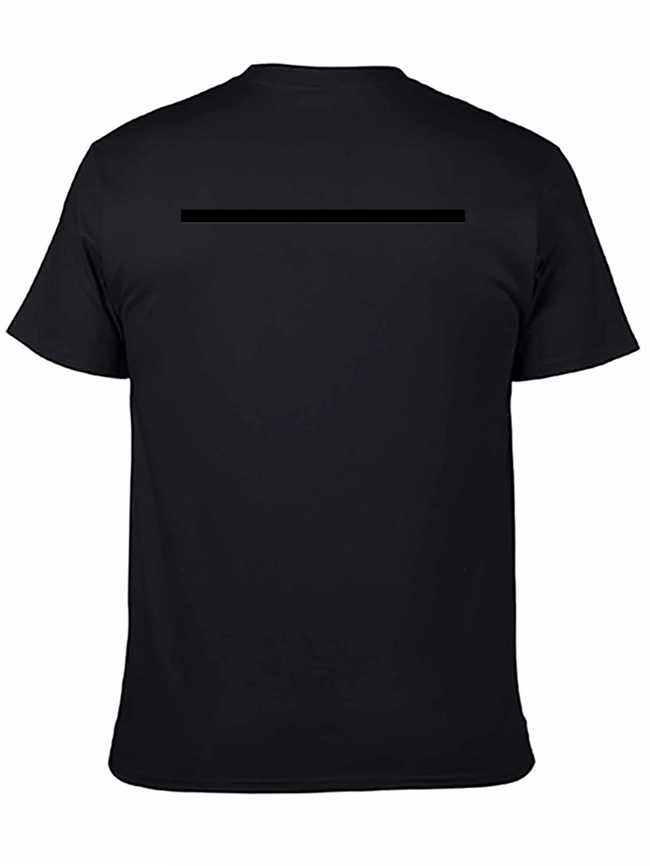 Black Plain Black T-Shirt - Classic Comfort view 4