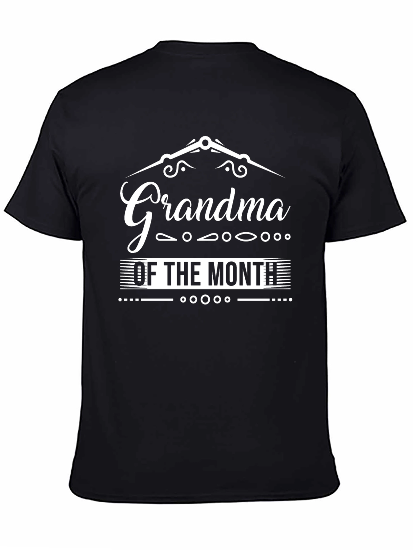 Black Grandma Of The Month Graphic T-Shirt view 4