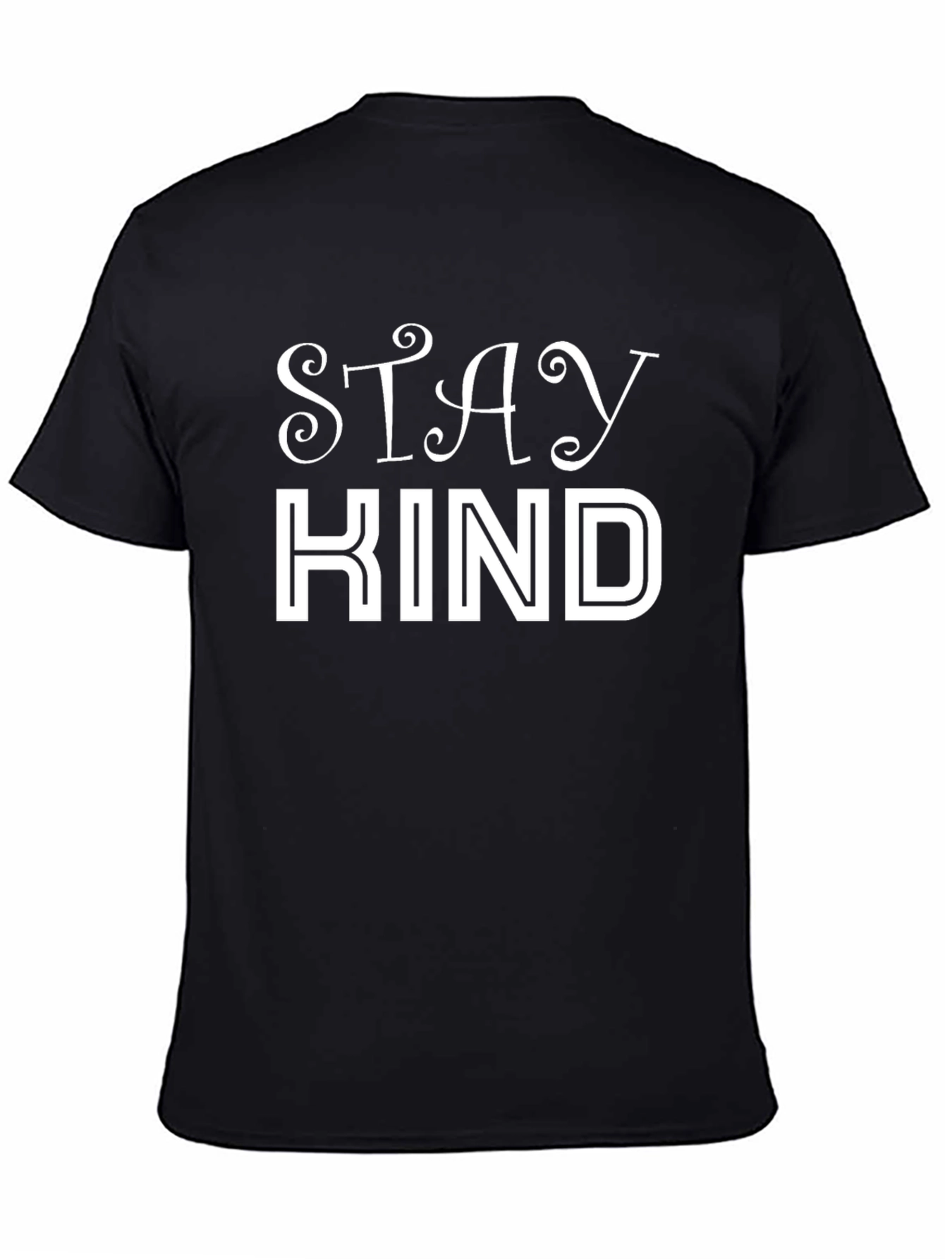 Black Stay Kind Graphic Tee - Black view 4