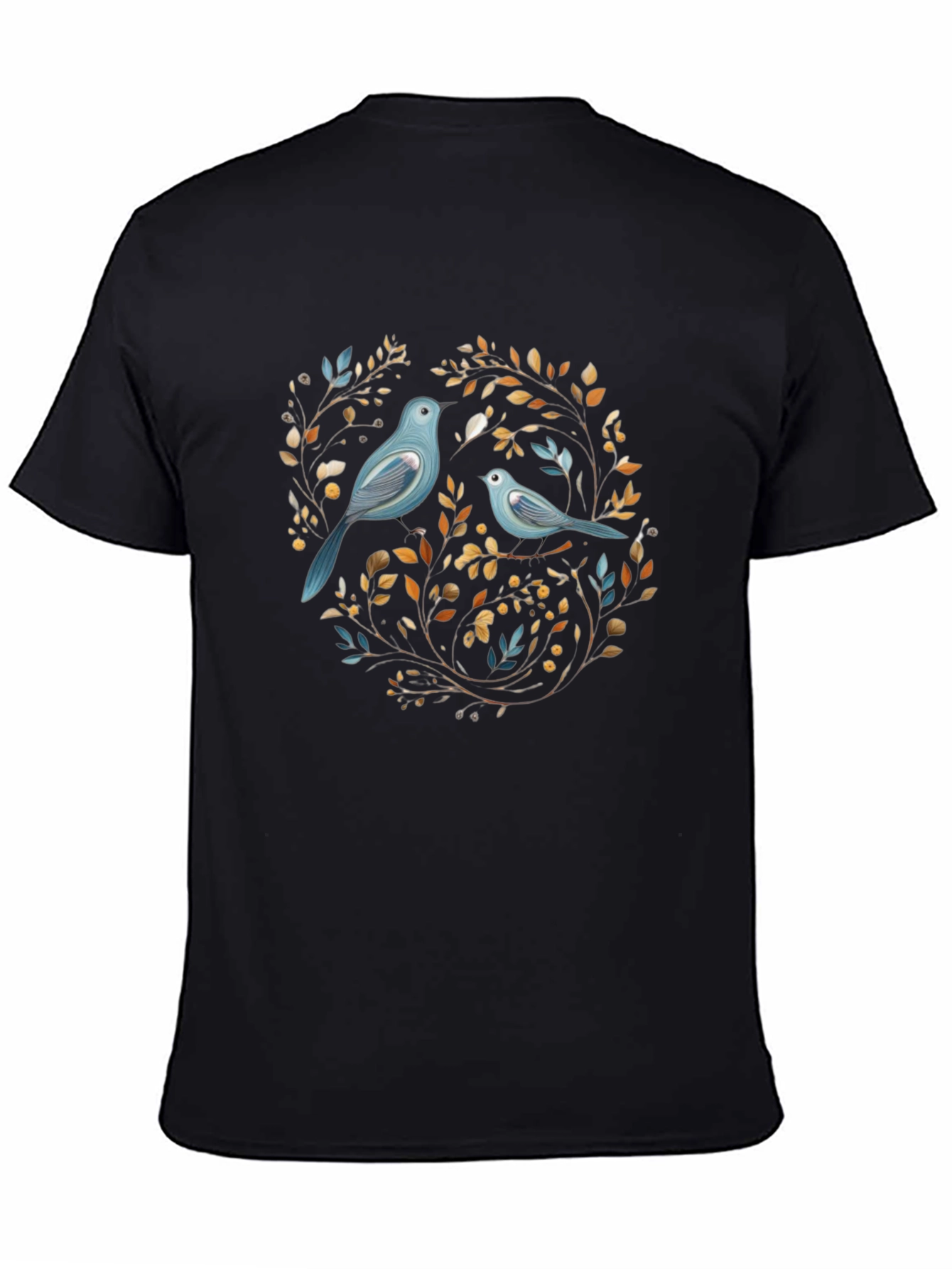 Black Birds & Branches Graphic Tee - Stylish Comfort view 4