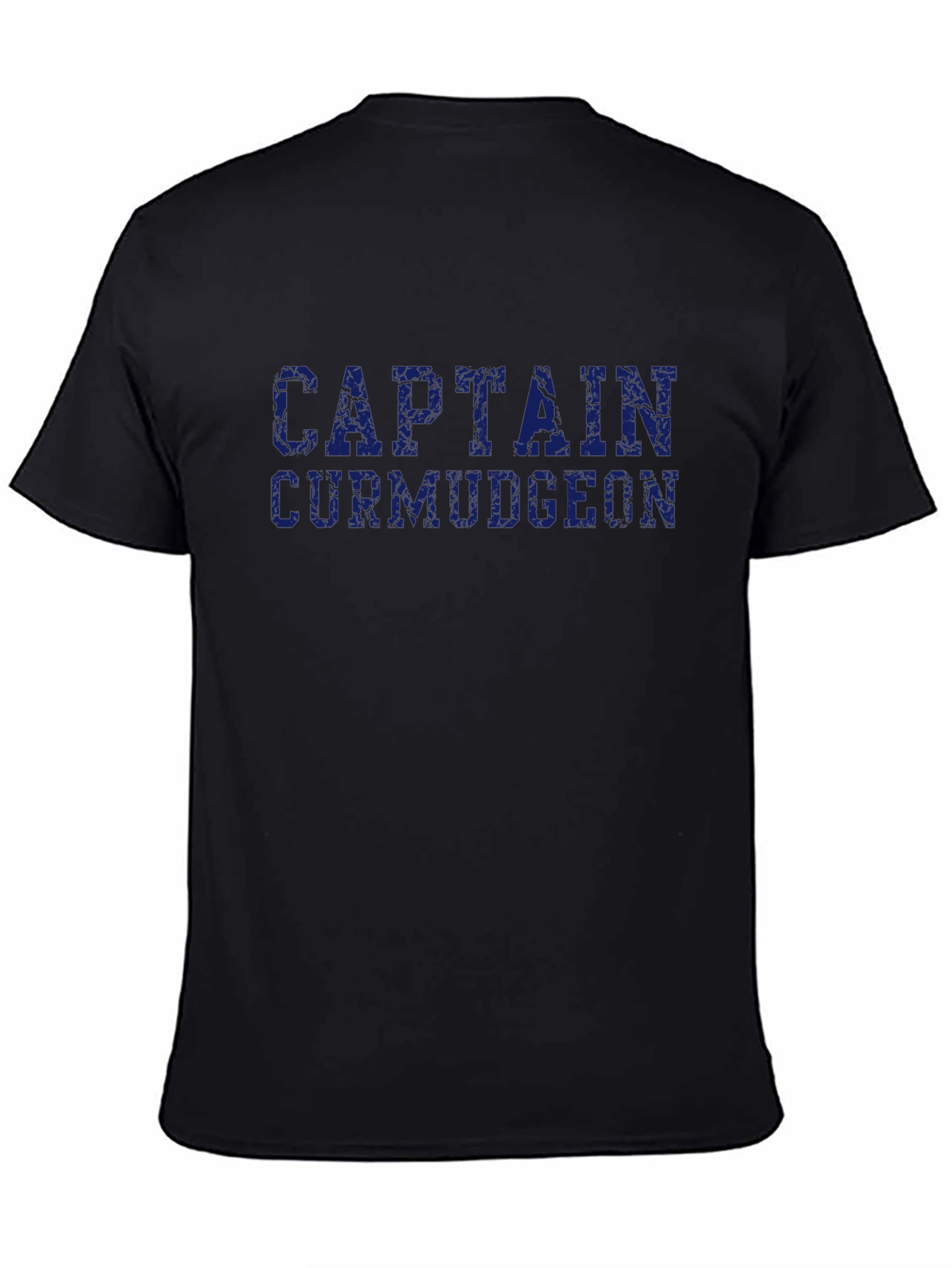 Black Captain Curmudgeon Graphic T-Shirt - Black view 4