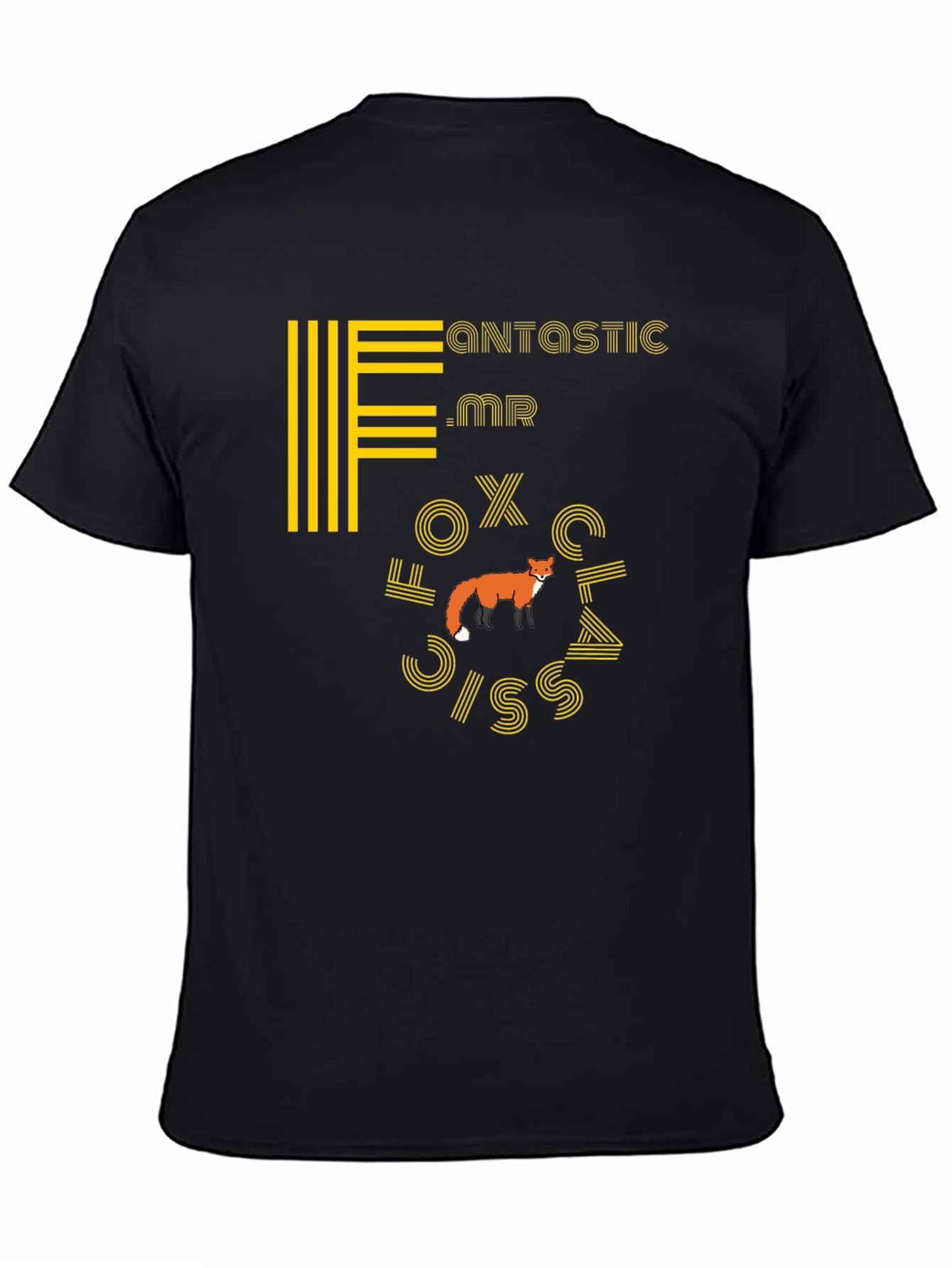 Black Fantastic Mr. Fox T-Shirt - Stylish Graphic Tee view 4