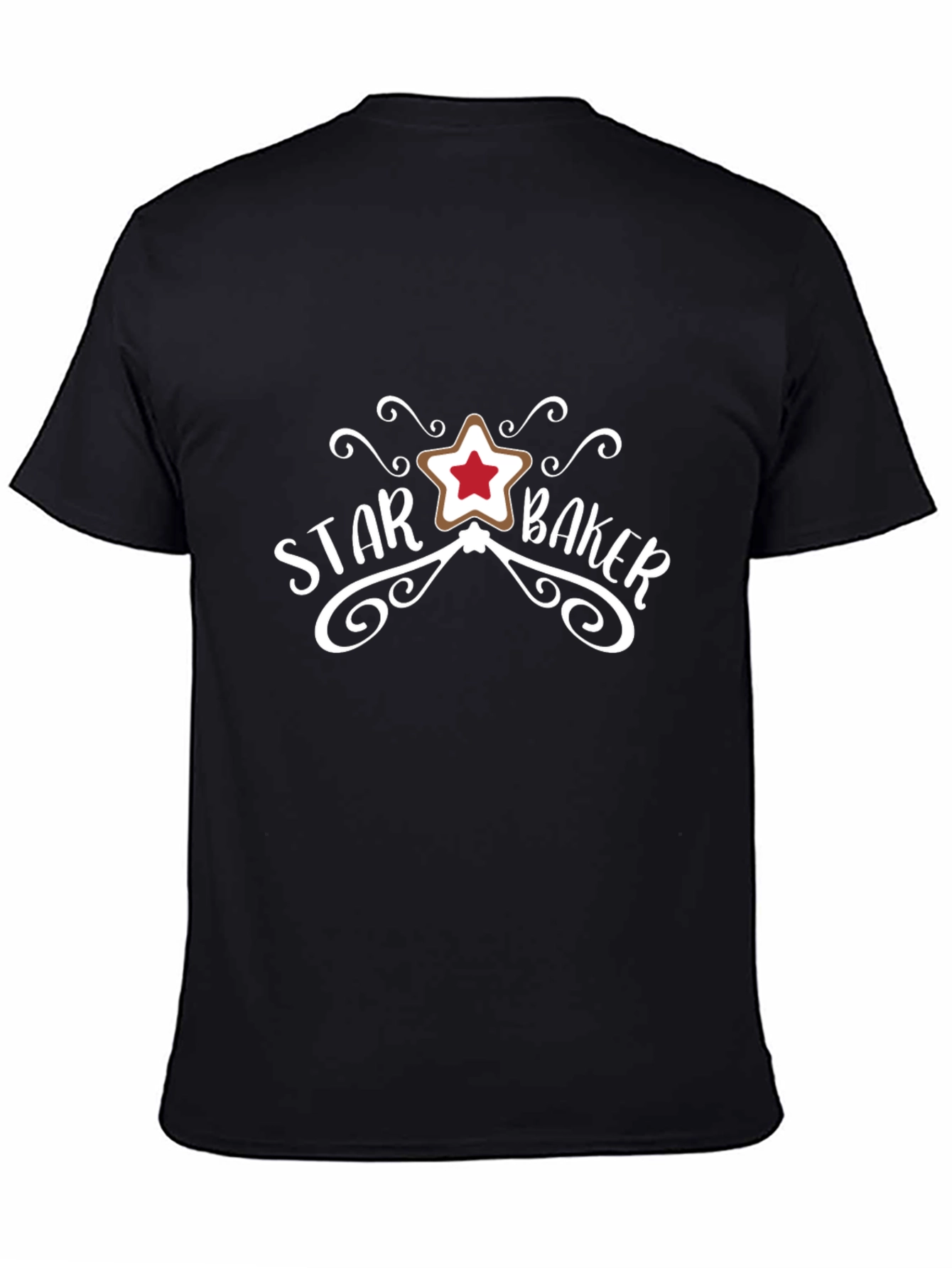 Black Star Baker Graphic T-Shirt - Baking Enthusiast Tee view 4