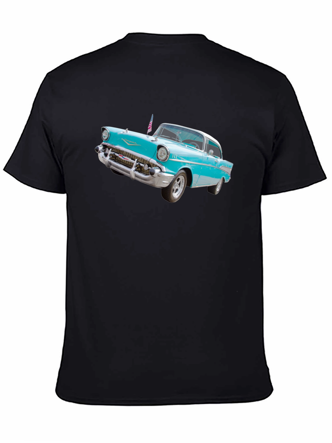 Black Vintage Car Graphic T-Shirt view 4