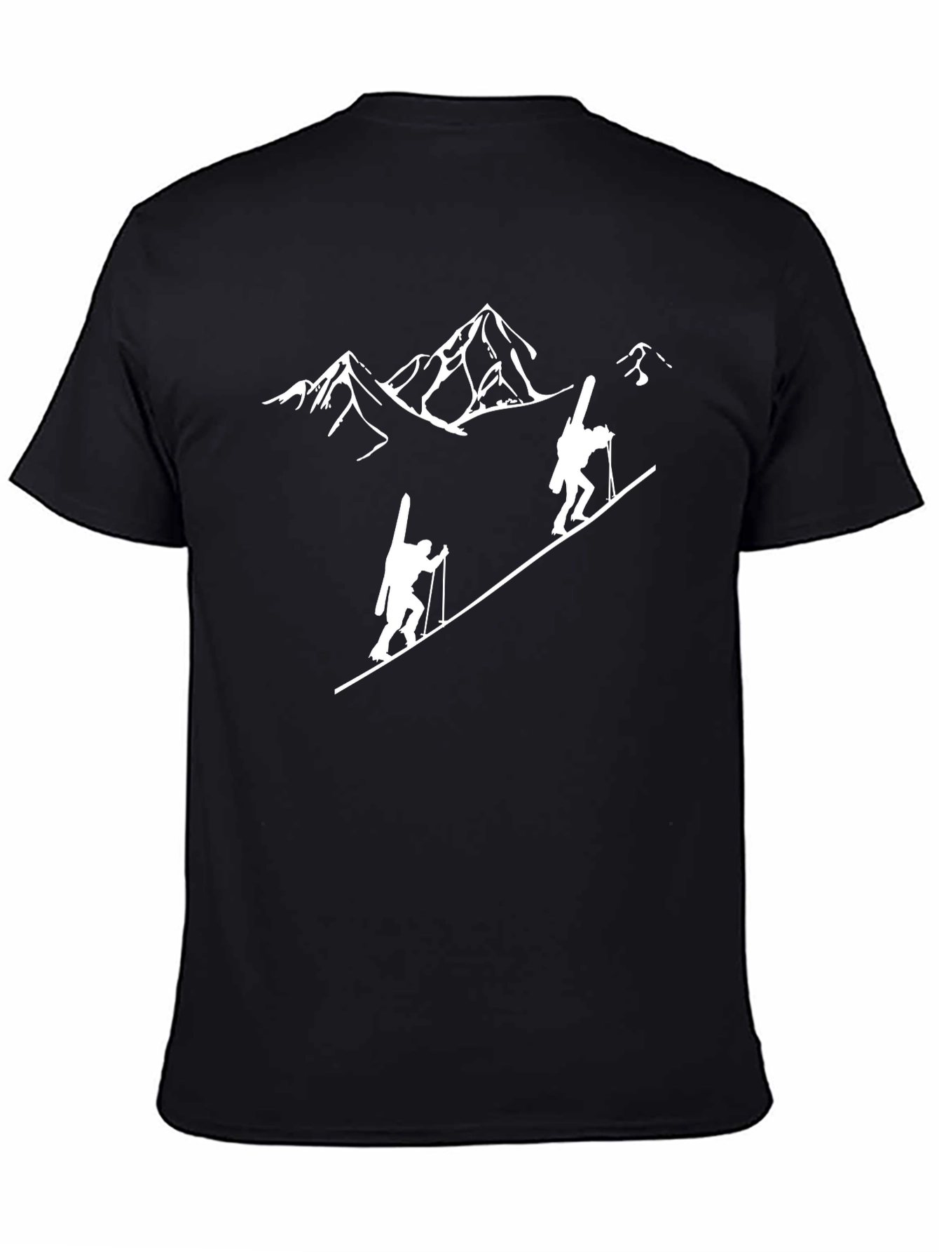 Black Mountain Climber Graphic Tee - Black view 4