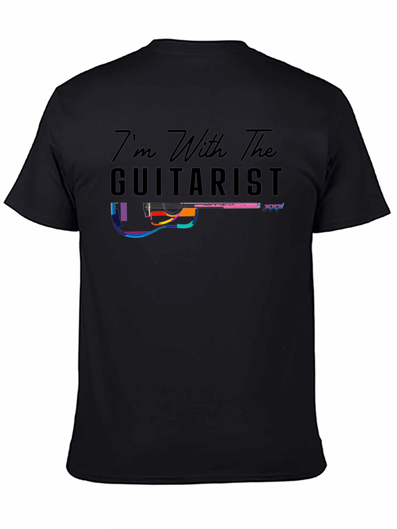 Black I'm With The Guitarist Graphic T-Shirt view 4