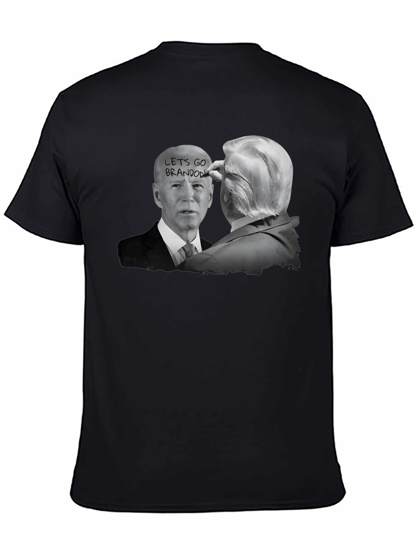 Black Let's Go Brandon T-Shirt Political Humor view 4