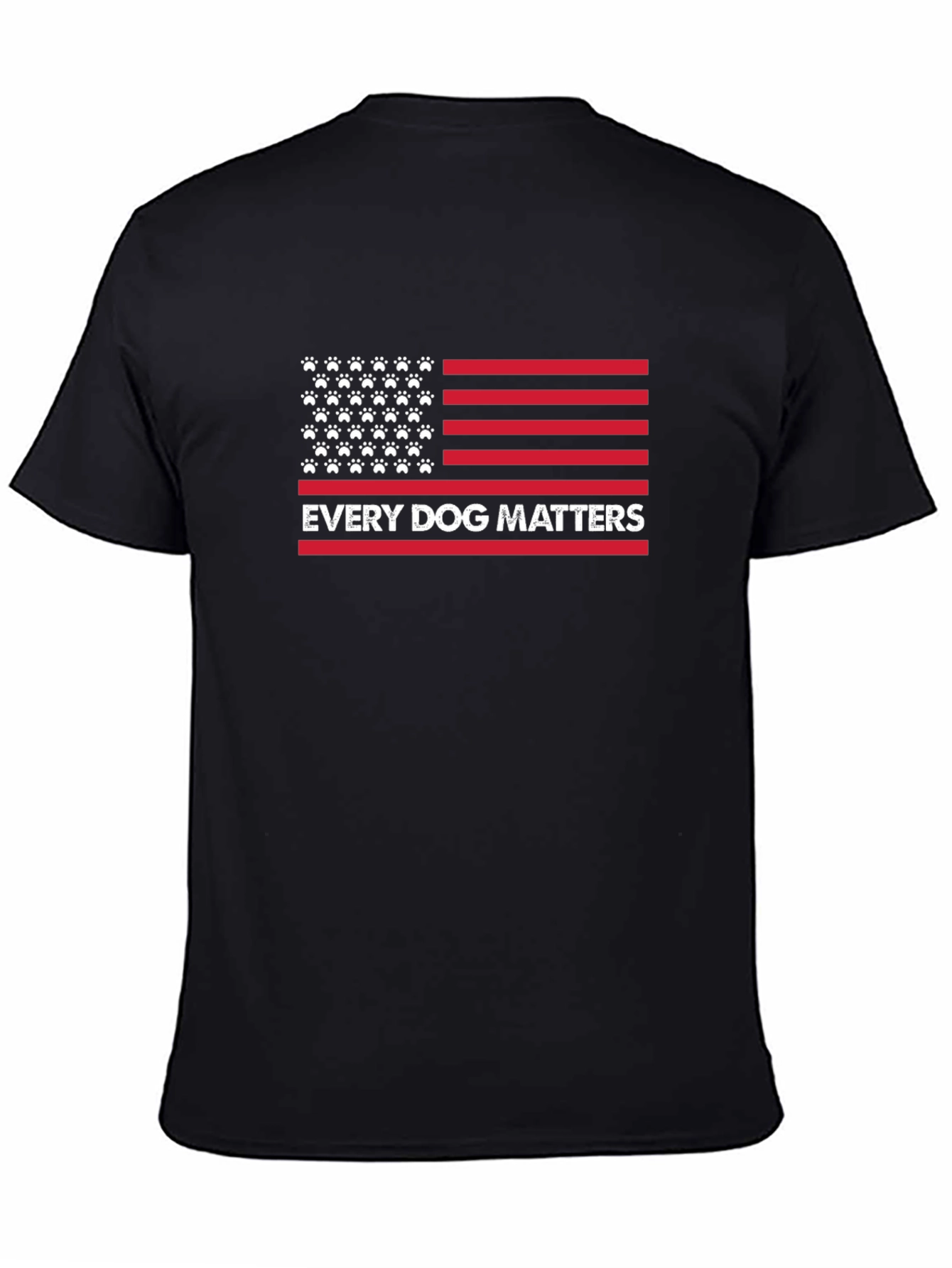 Black Every Dog Matters Patriotic Tee view 4