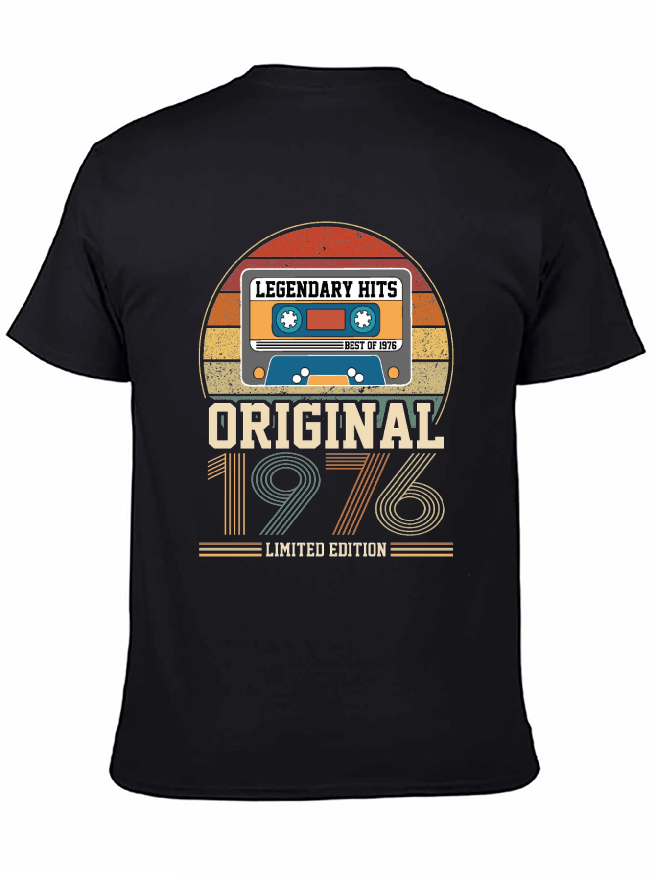 Black Original 1976 Legendary Hits Graphic T-Shirt view 4