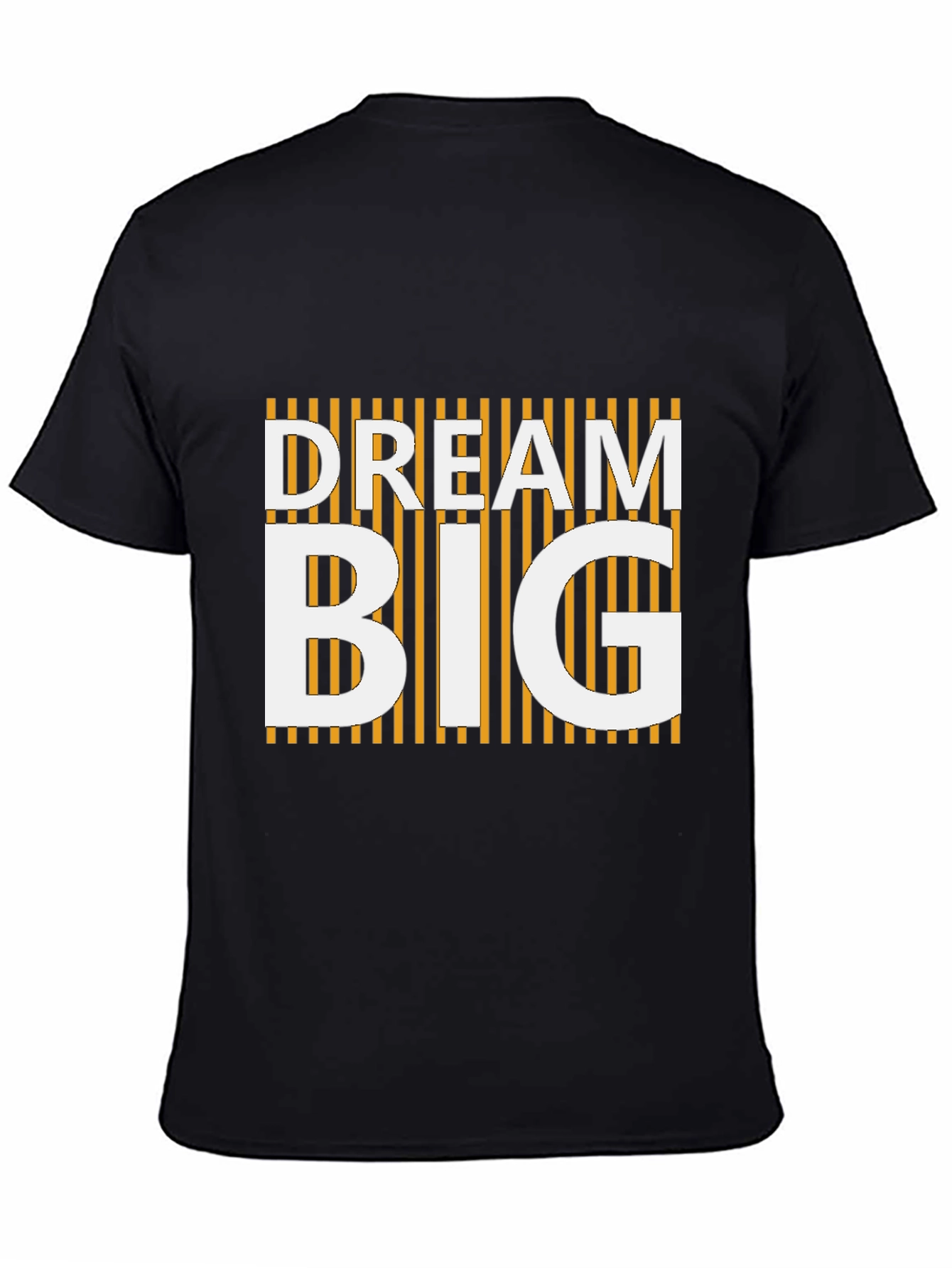 Black Dream Big Graphic Tee - Black Crew Neck view 4