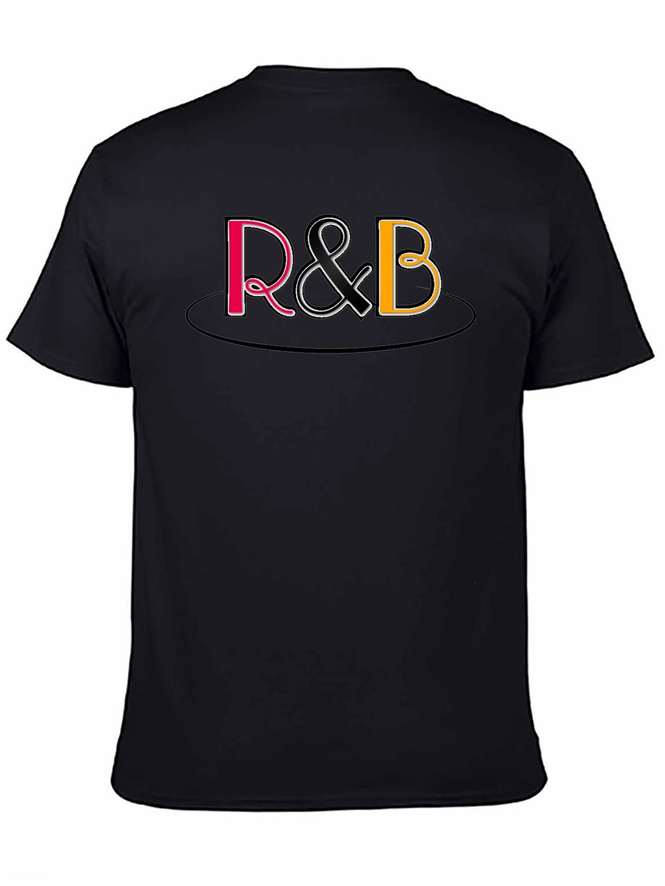 Black R&B Graphic Print Black T-Shirt view 4