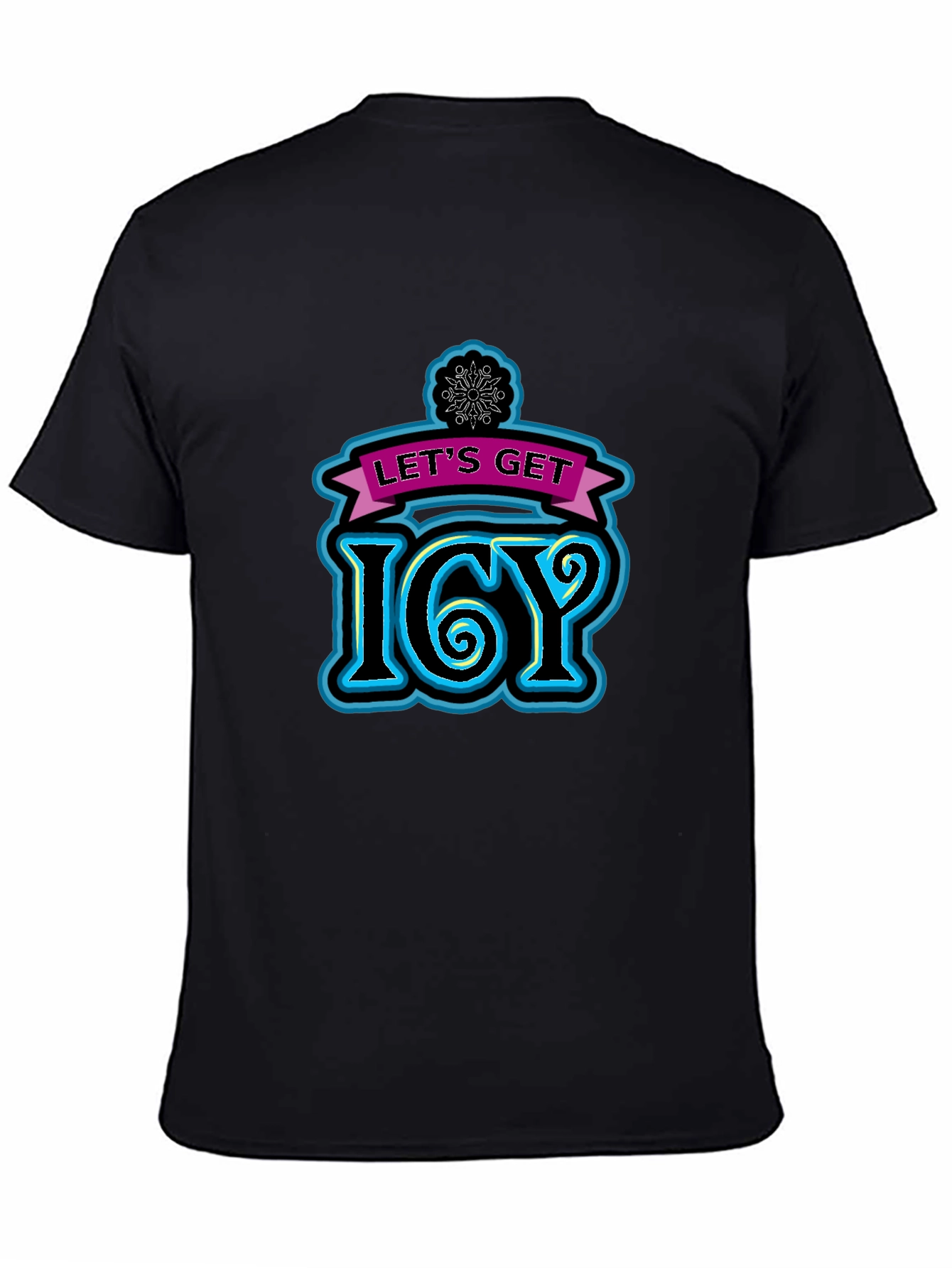 Black Let's Get Icy Black T-Shirt view 4
