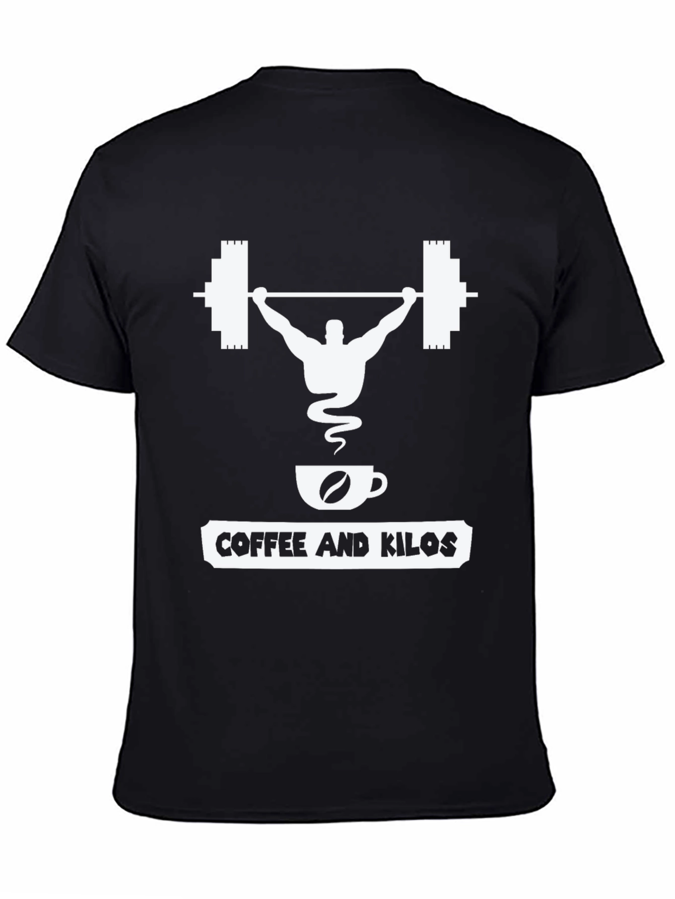 Black Coffee & Kilos Weightlifting T-Shirt view 4