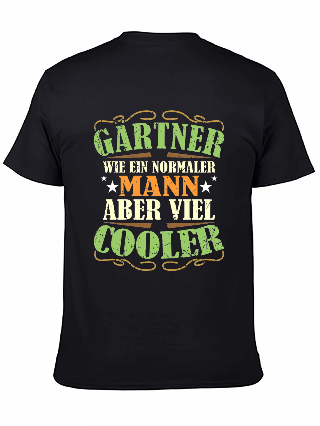 Black Gardener Cooler T-Shirt view 4