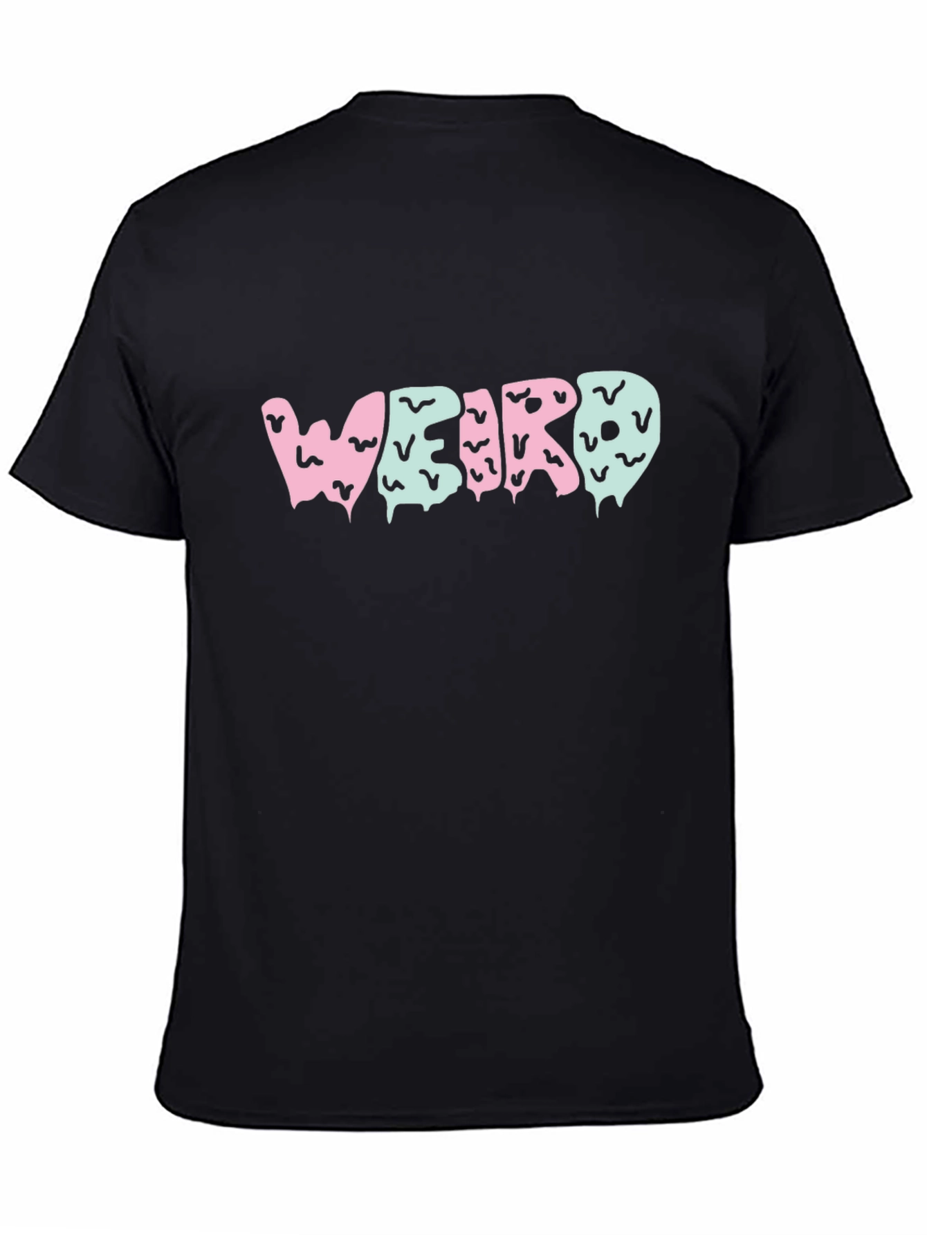 Black Weird Graphic T-Shirt - Unique Design view 4