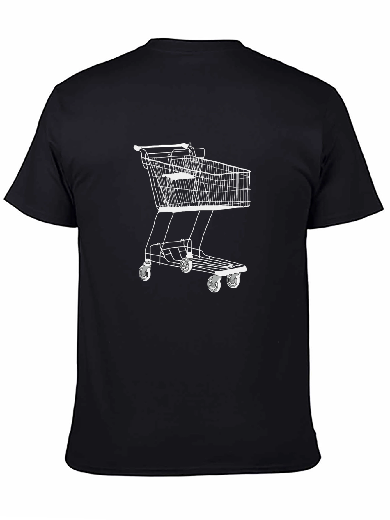 Shopping Cart Graphic Tee - Black - 4