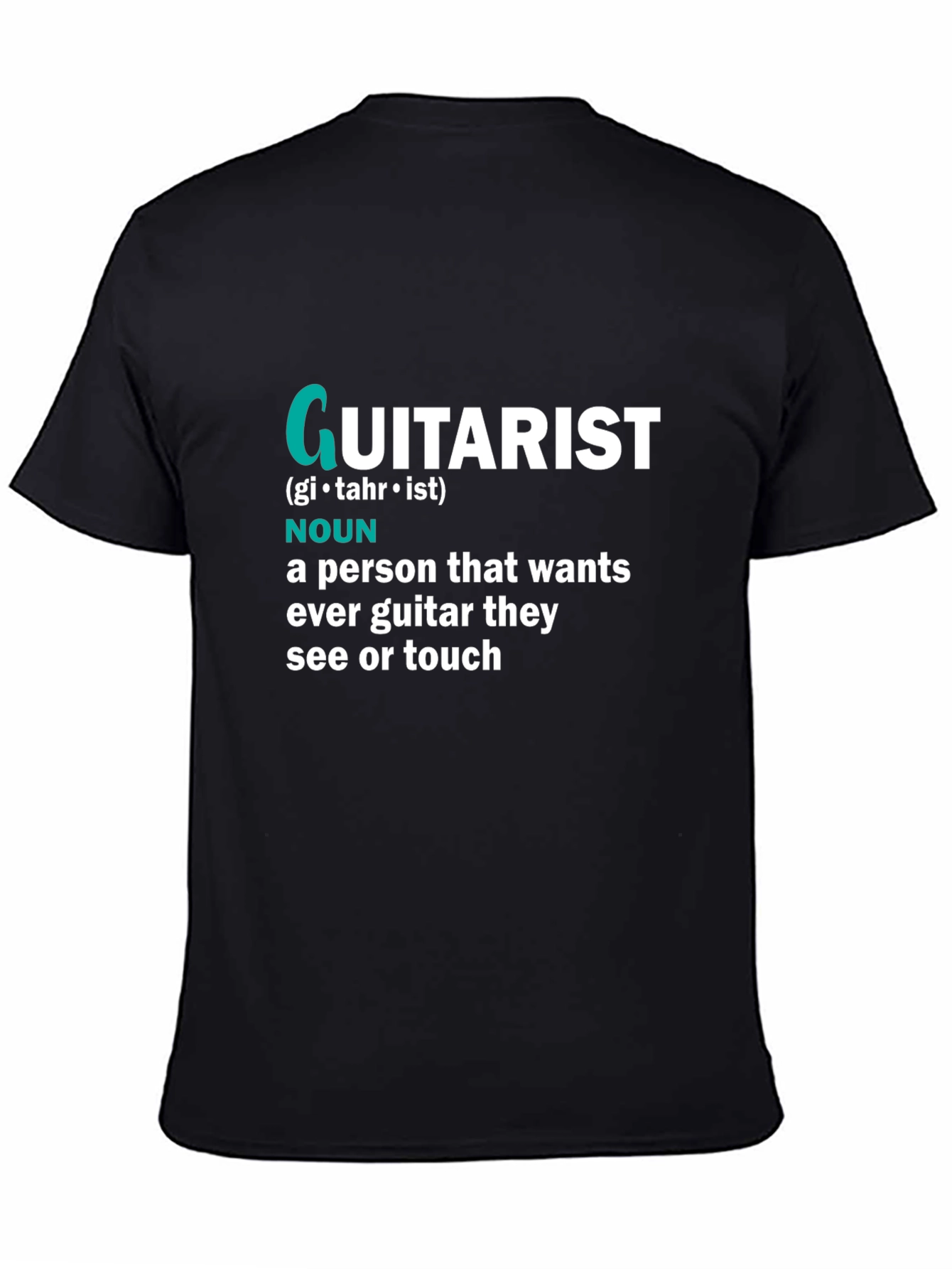 Guitarist Definition Black T-Shirt - 4