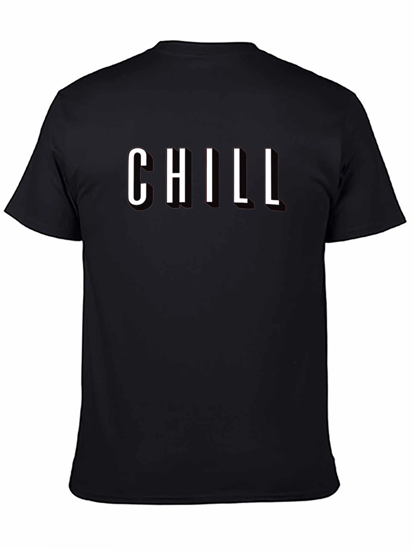 Black Chill Black T-Shirt - Relaxed Fit Graphic Tee view 4