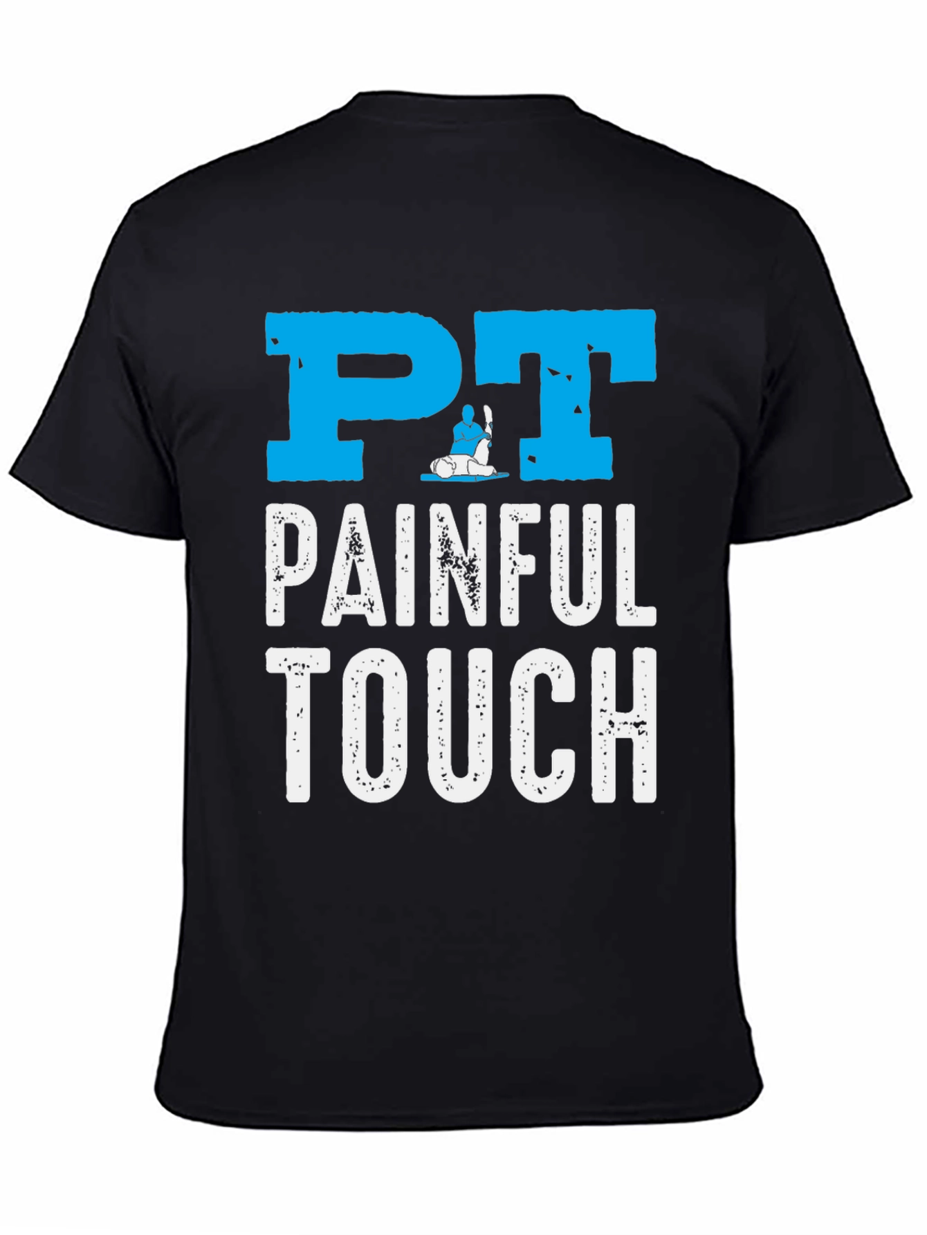 Black PT Painful Touch Graphic Tee - Physical Therapy Shirt view 4