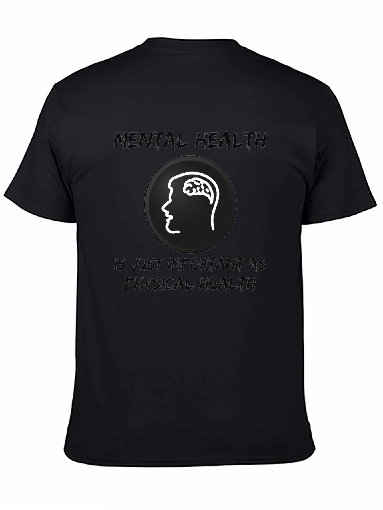 Black Mental Health Awareness Graphic T-Shirt view 4