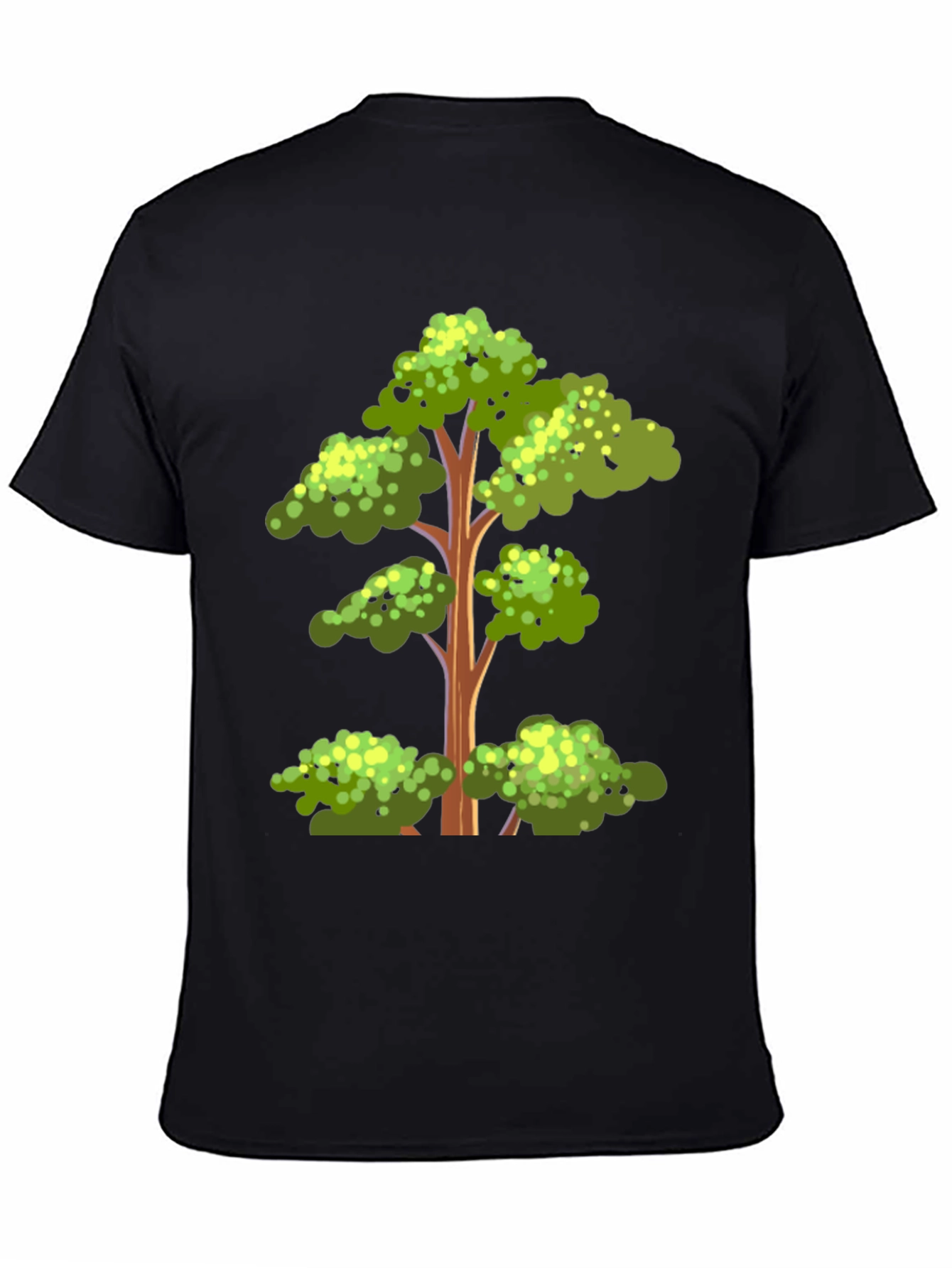 Black Tree Graphic Tee - Nature Inspired Menswear view 4