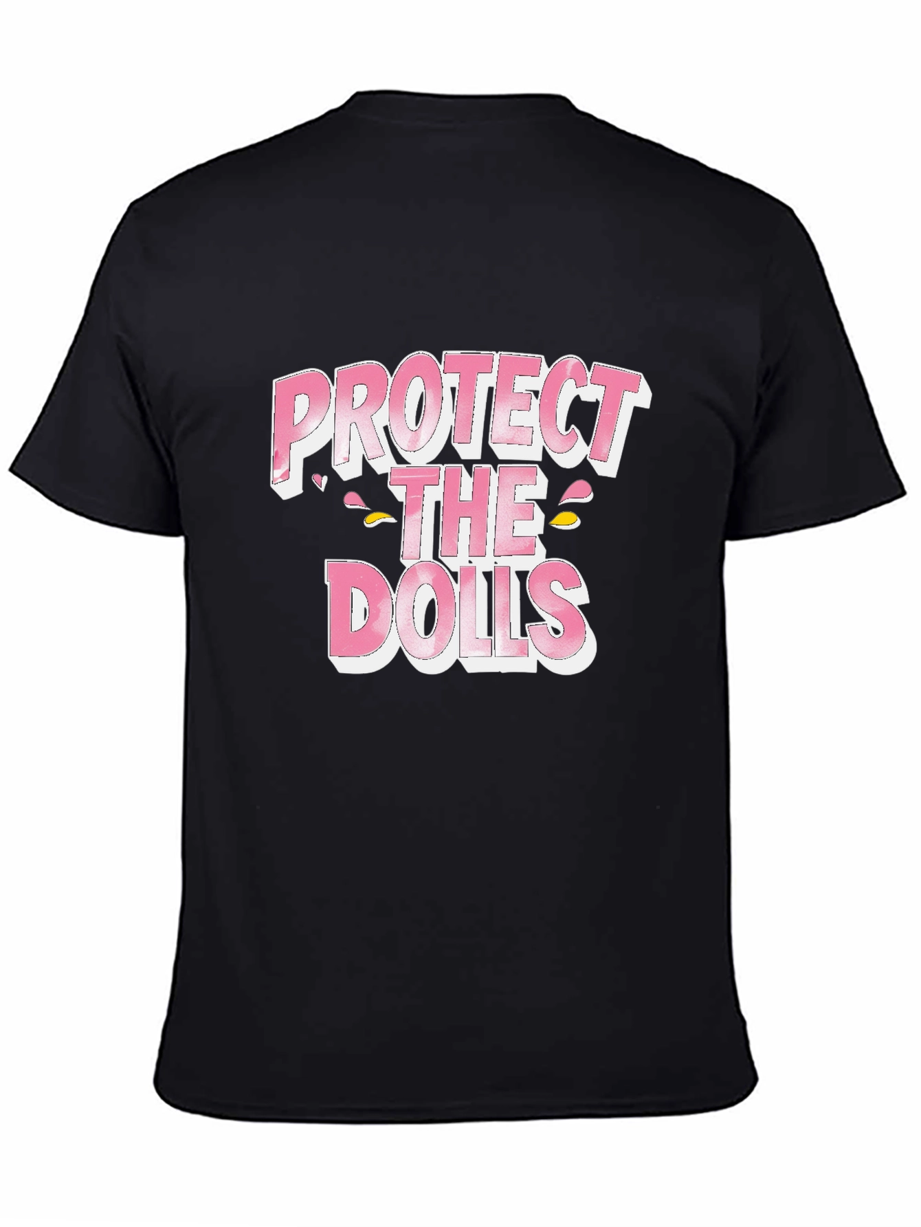 Black Protect The Dolls Graphic T-Shirt view 4