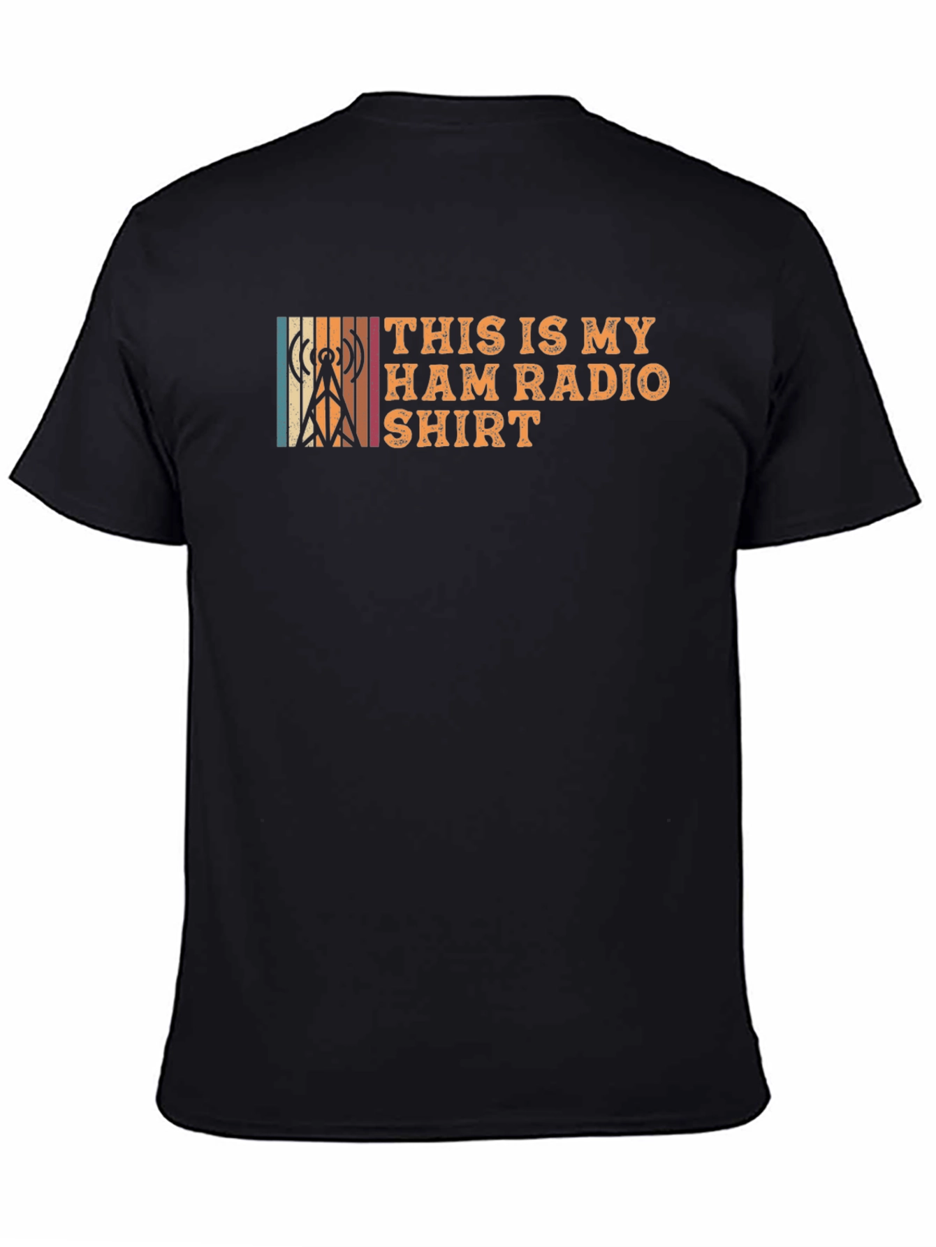 Black This Is My Ham Radio Shirt - Vintage Amateur Radio T-Shirt view 4