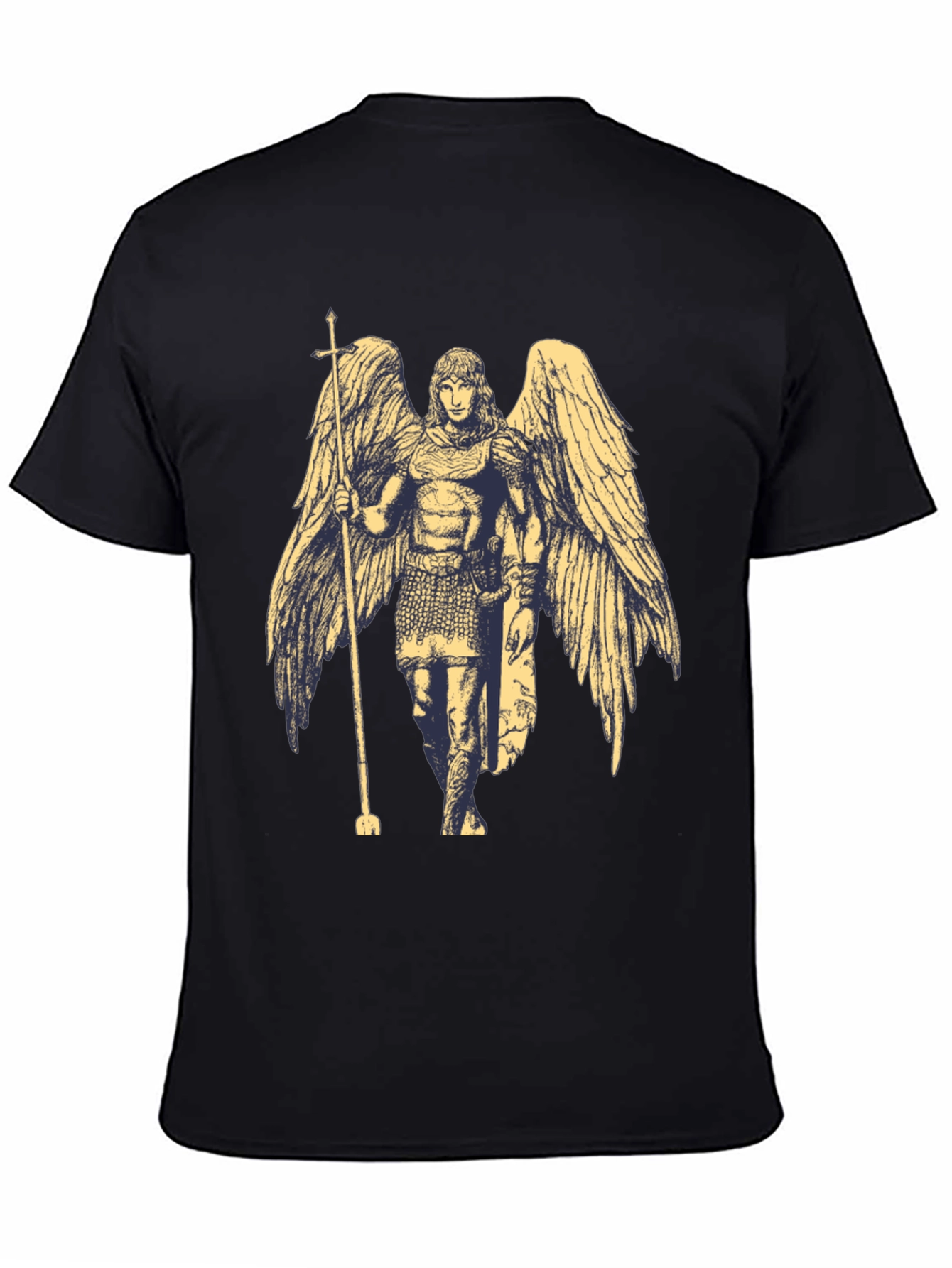 Black Angel Graphic Black T-Shirt view 4