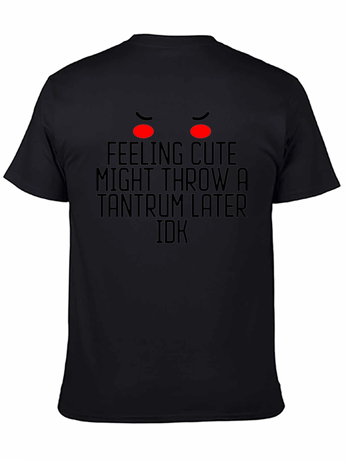 Black Feeling Cute Tantrum Graphic Tee view 4