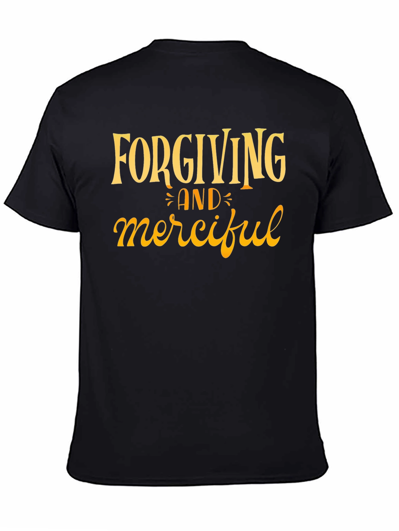 Black Forgiving & Merciful Graphic Tee view 4