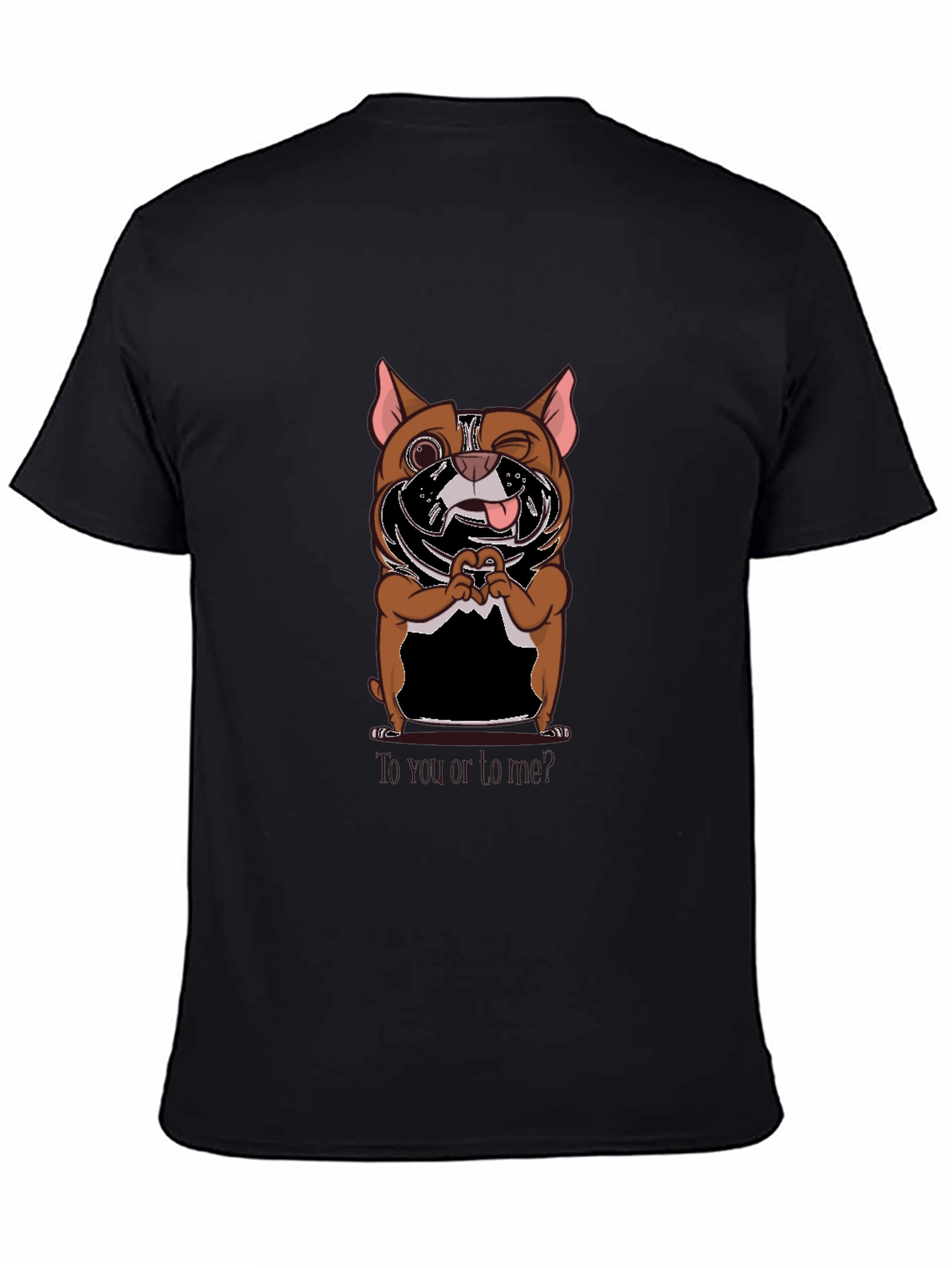 Black Gamer Dog Graphic T-Shirt view 4