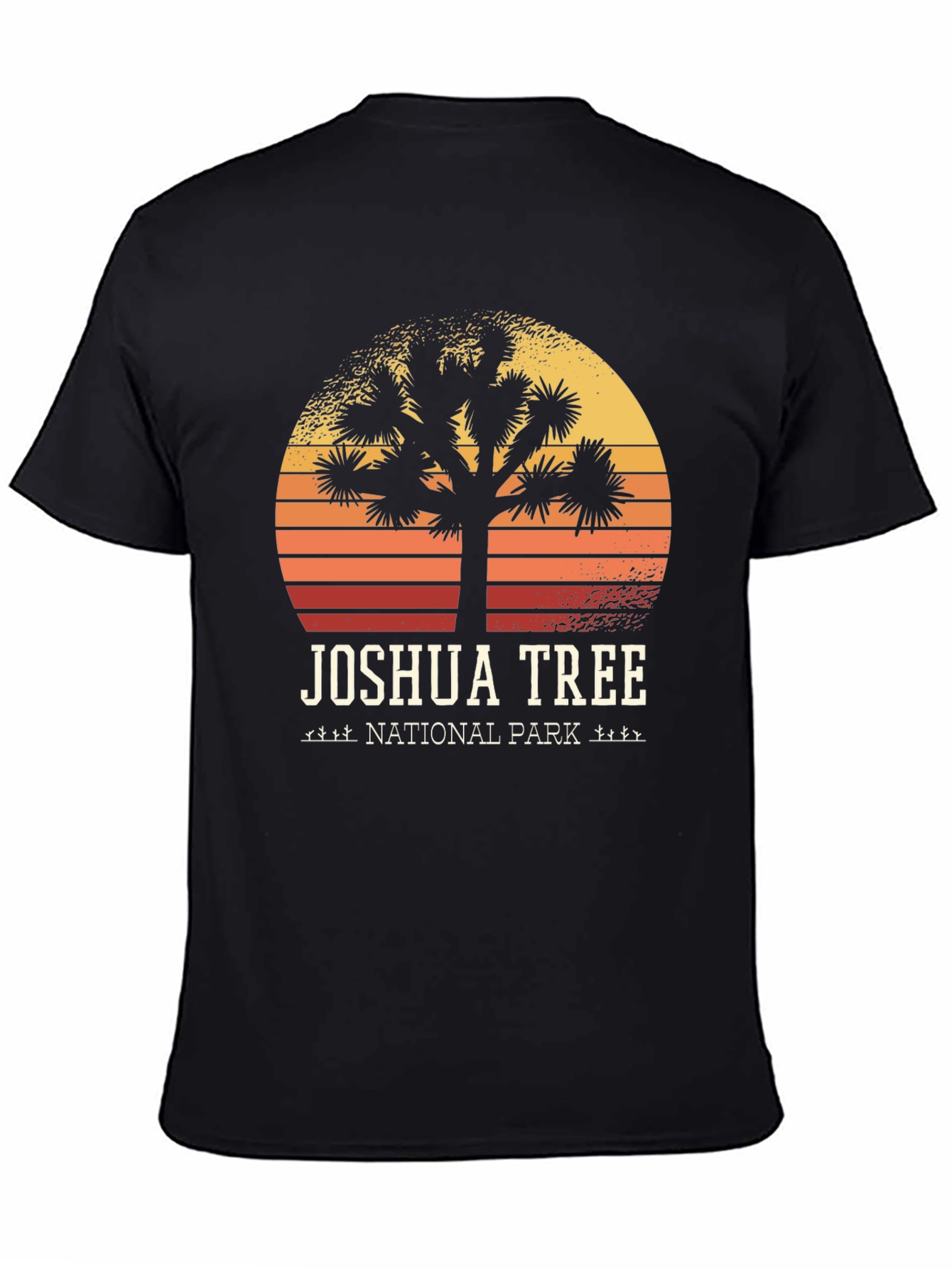 Black Joshua Tree National Park Graphic Tee view 4