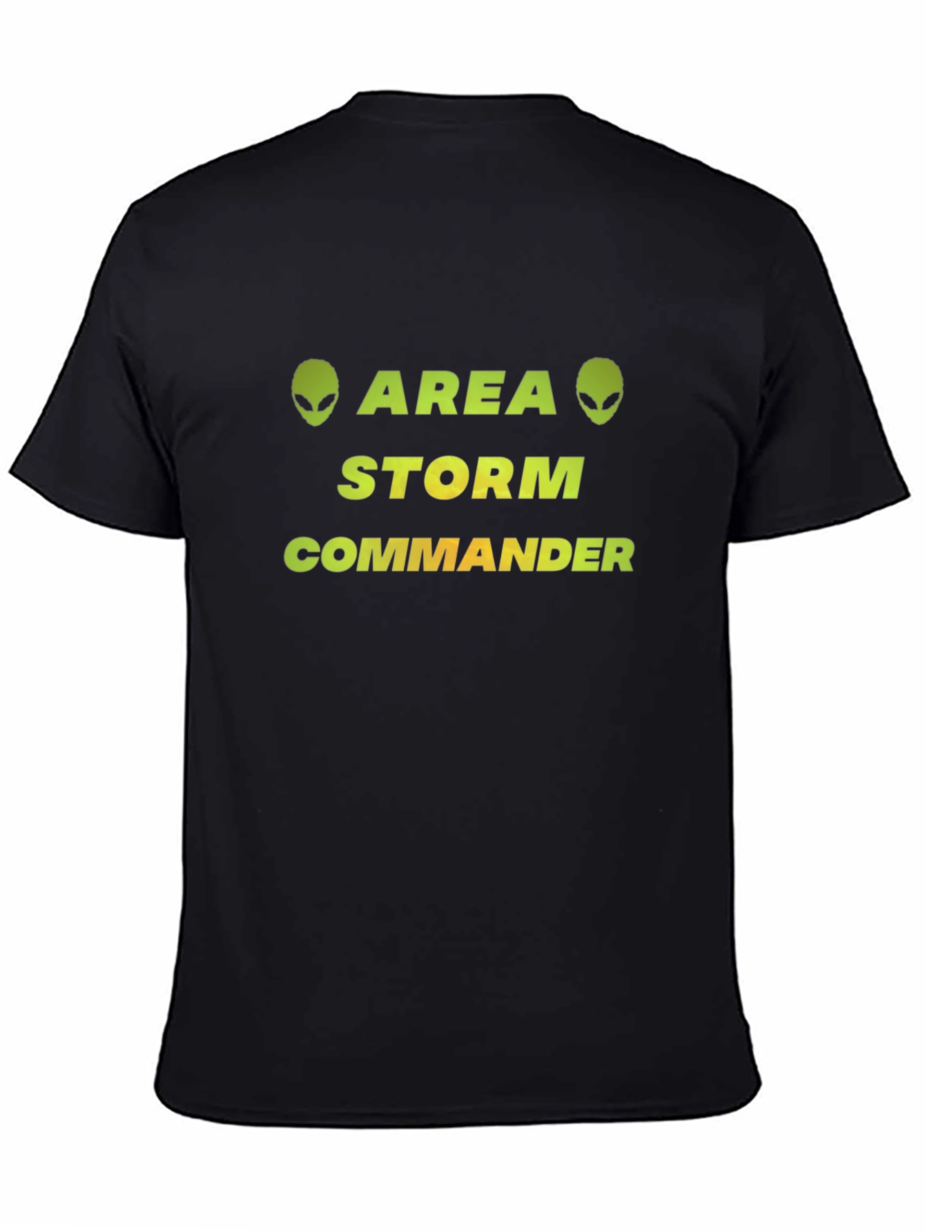 Black Area Storm Commander Graphic T-Shirt view 4