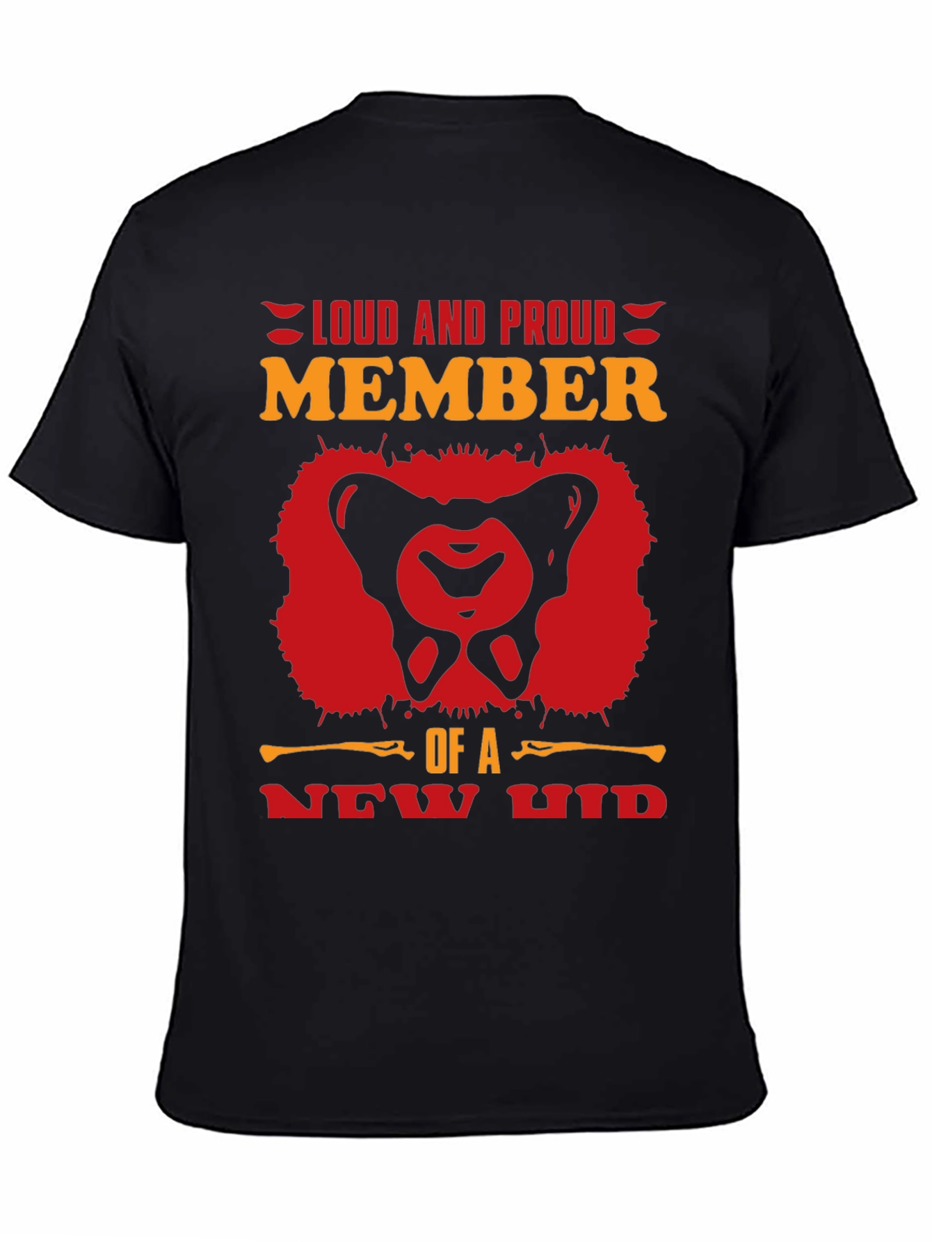 Black Loud and Proud Member T-Shirt - New Hip view 4