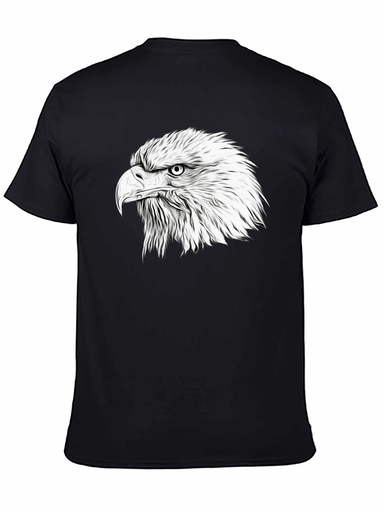 Black Black Eagle Graphic T-Shirt view 4