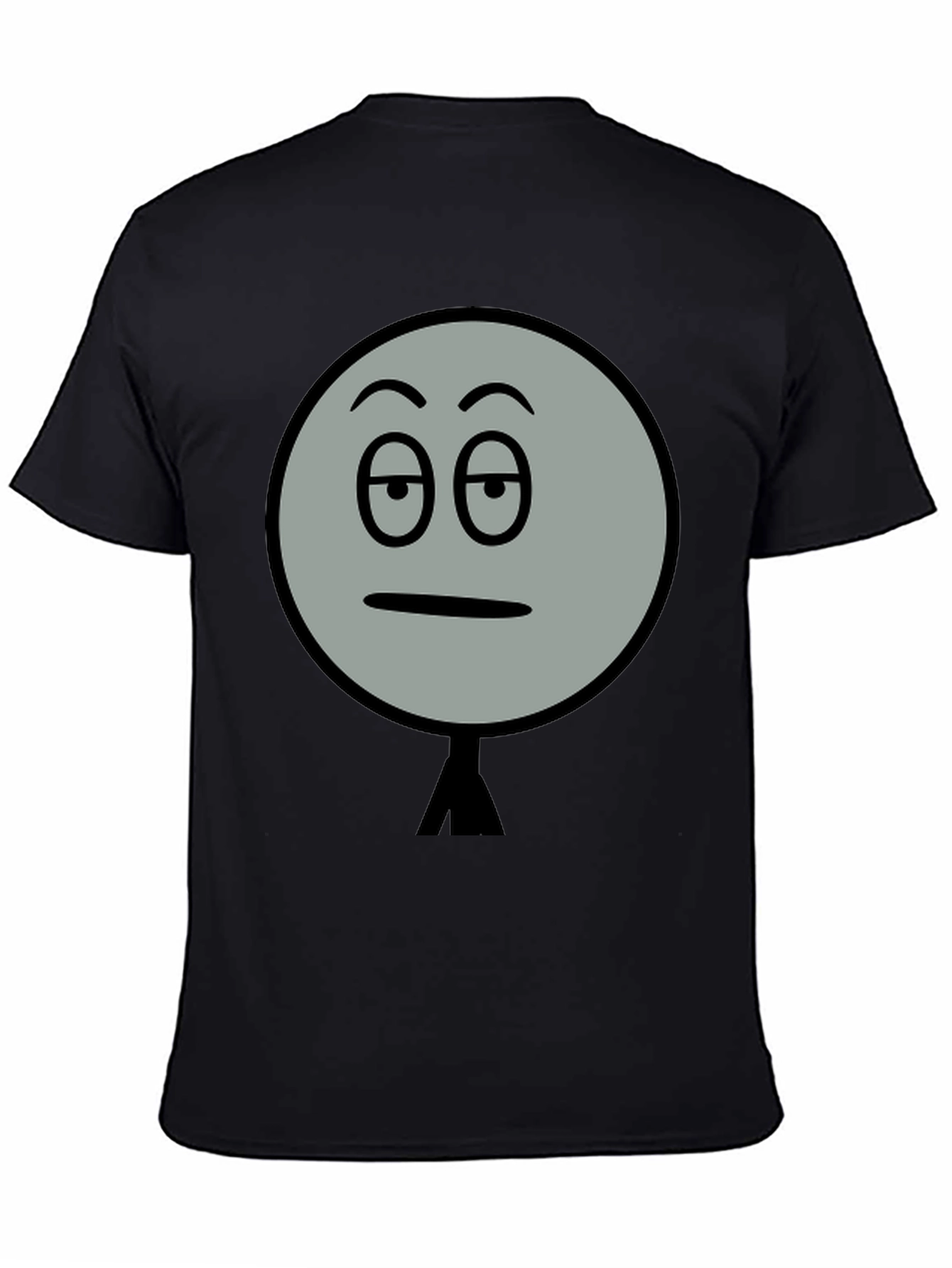 Black Sarcastic Mood T-Shirt - Funny Graphic Tee view 4