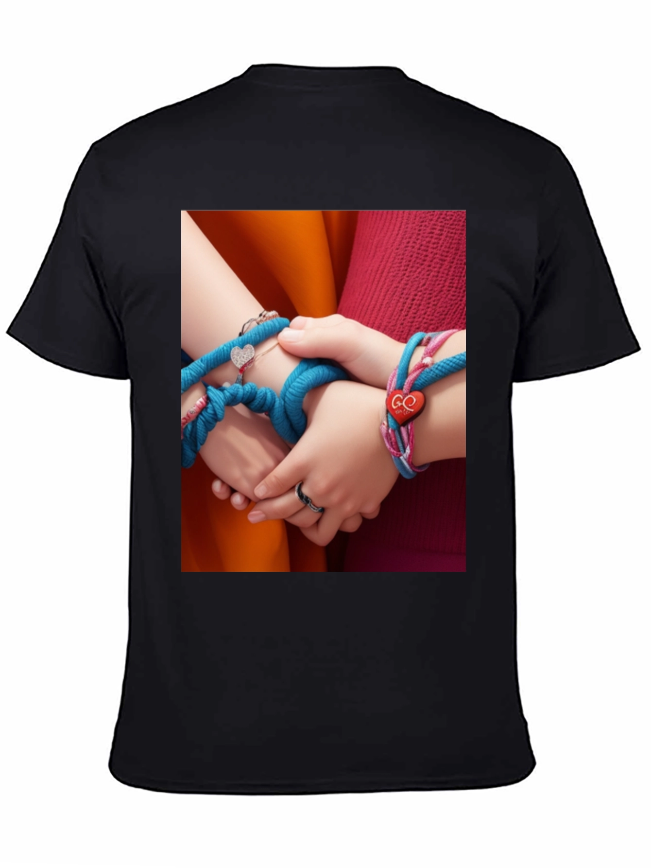 Black Heart String T-Shirt view 4