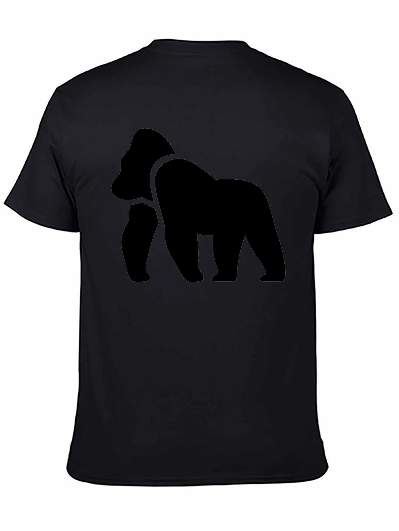 Black Black Gorilla Graphic Tee - Men's Crew Neck view 4