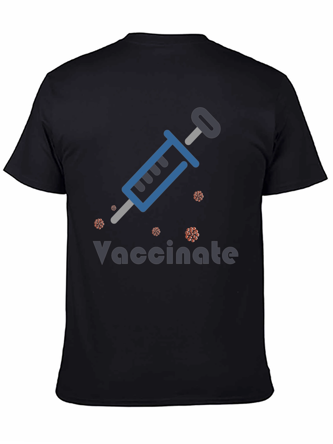 Black Vaccinate Graphic T-Shirt view 4