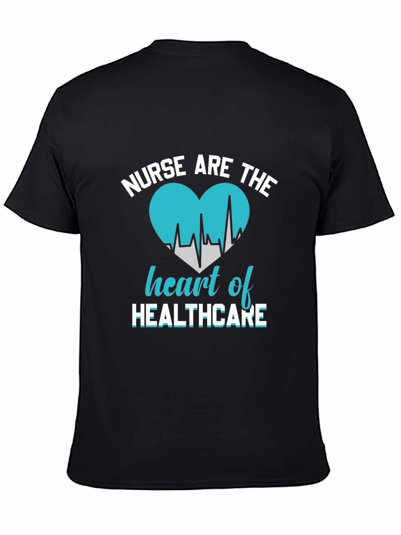 Black Nurse Are The Heart Of Healthcare T-Shirt view 4