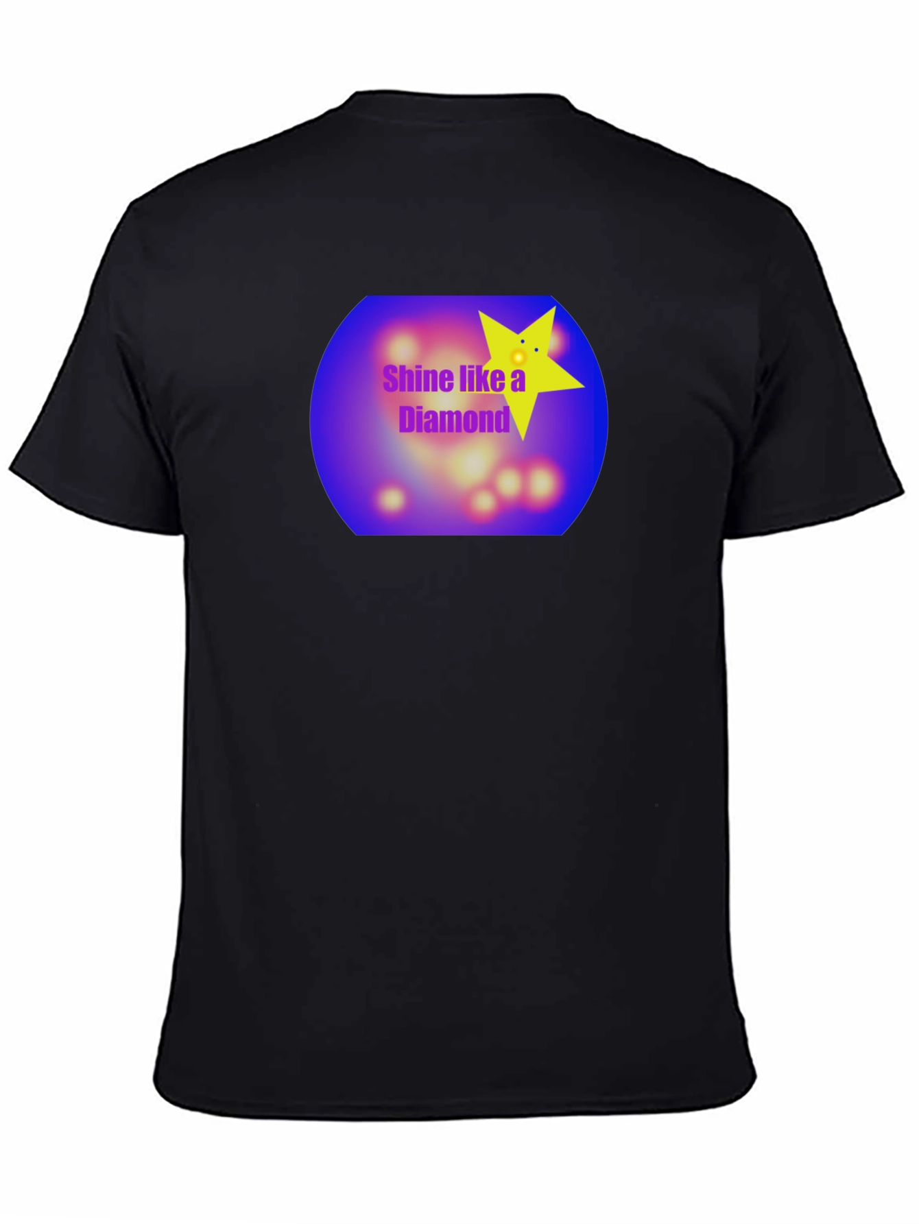 Black Shine Like a Diamond Black T-Shirt view 4