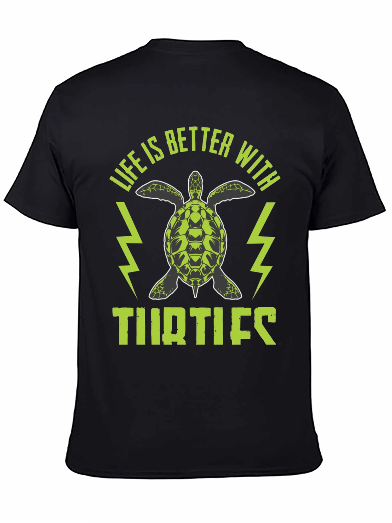 Black Life is Better with Turtles T-Shirt view 4