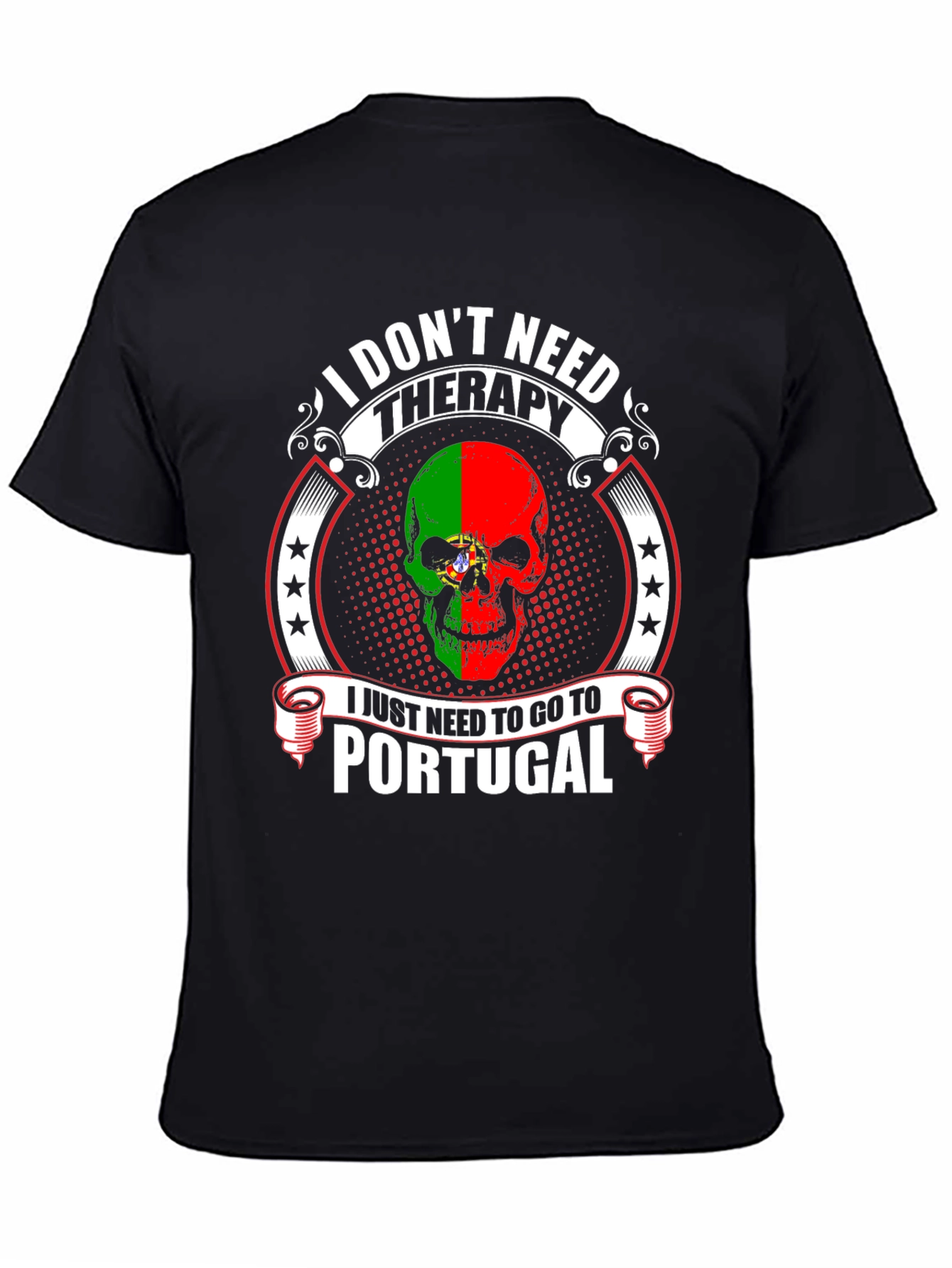 Portugal Skull T-Shirt - Therapy Alternative Tee - 4