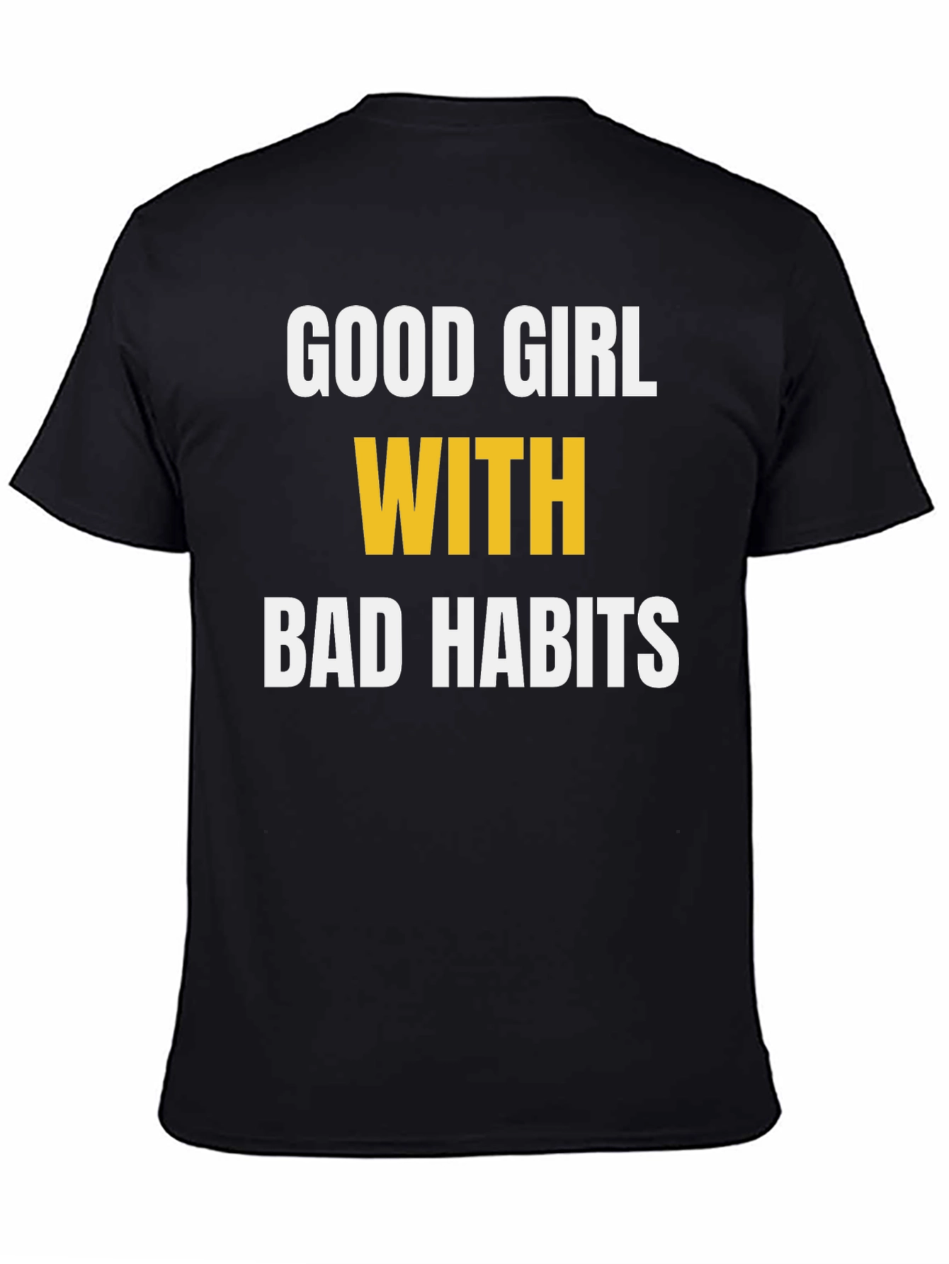 Black Good Girl Bad Habits Graphic Tee view 4