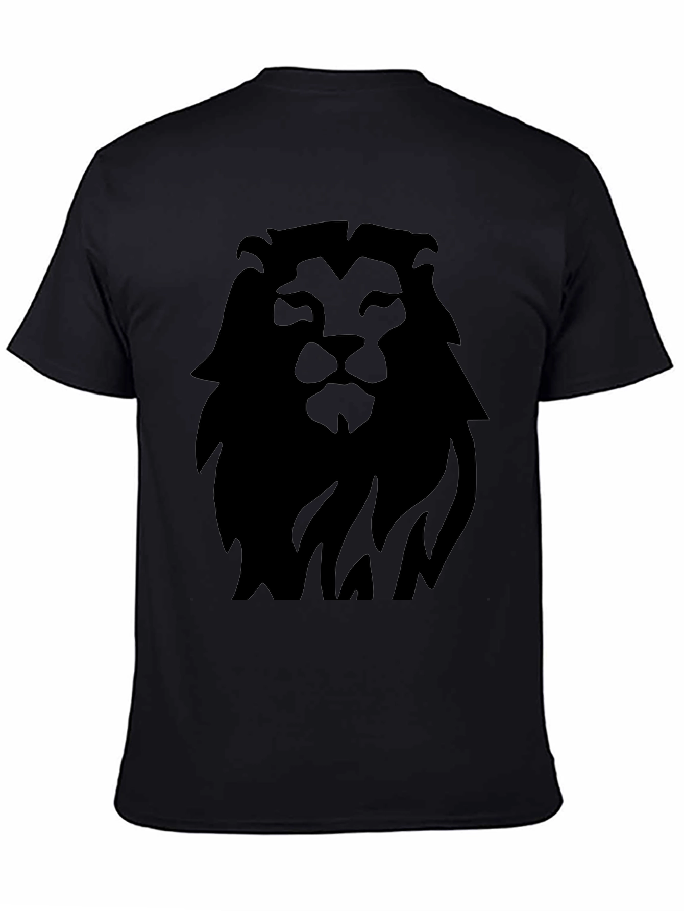 Black Lion Graphic Tee - Bold Black Print view 4