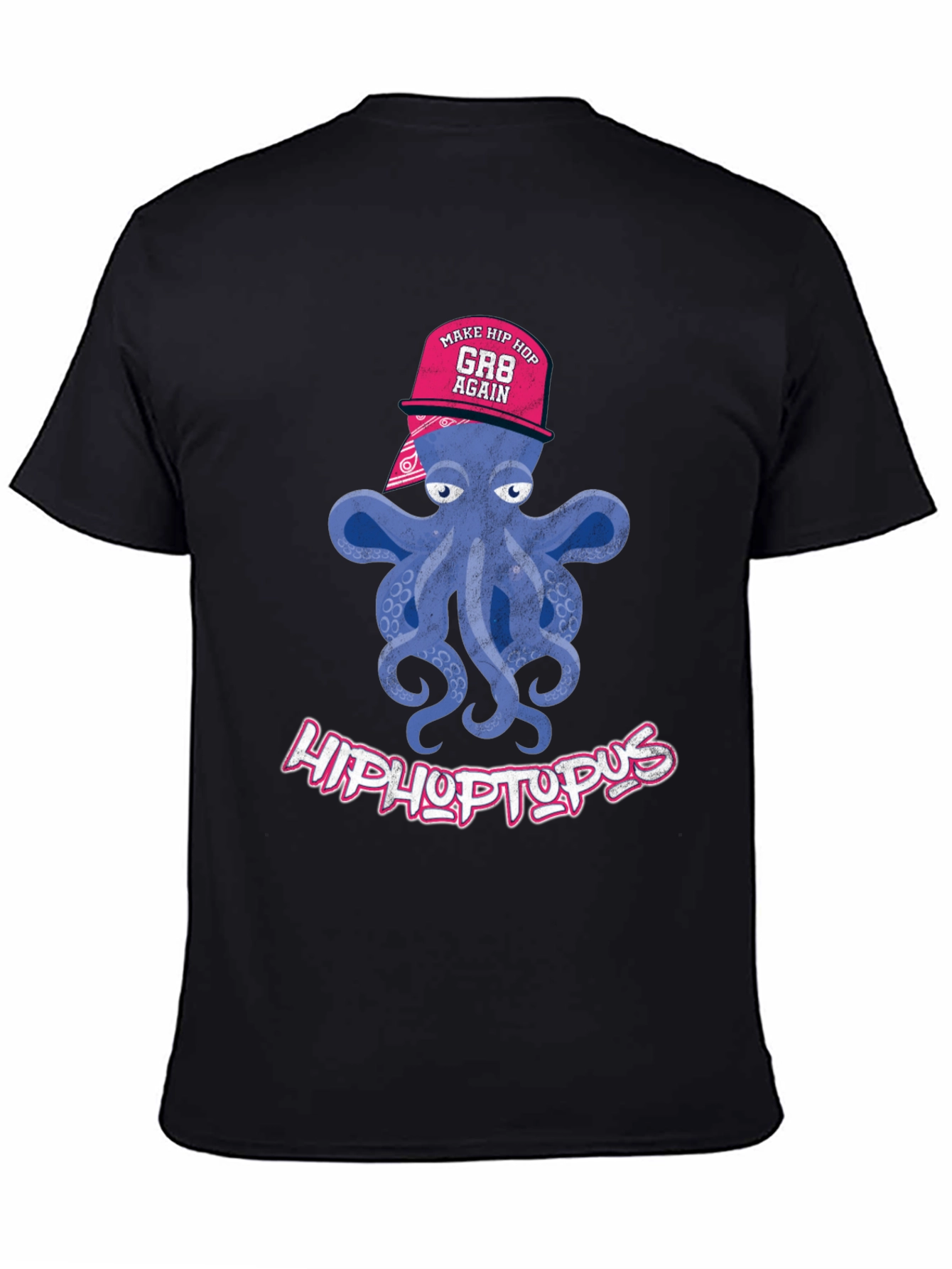 Black HipHoptopus T-Shirt view 4