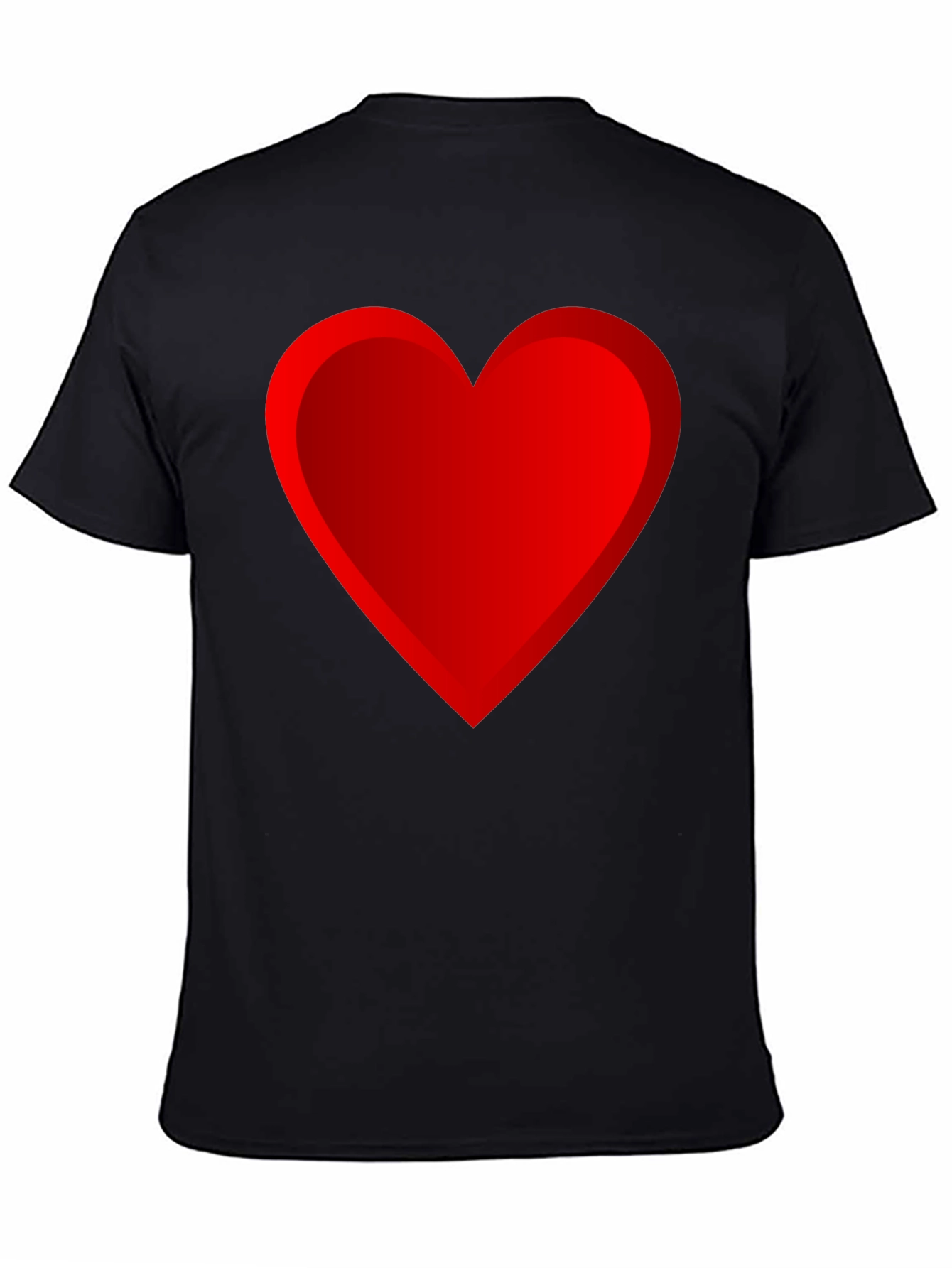 Black Heart Graphic Black T-Shirt view 4