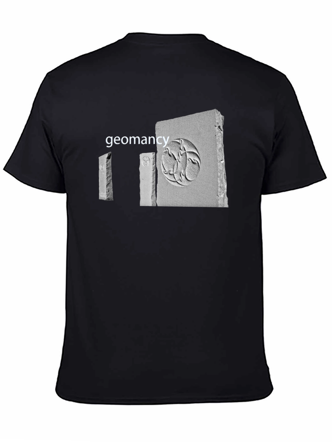 Black Geomancy Print Graphic T-Shirt view 4