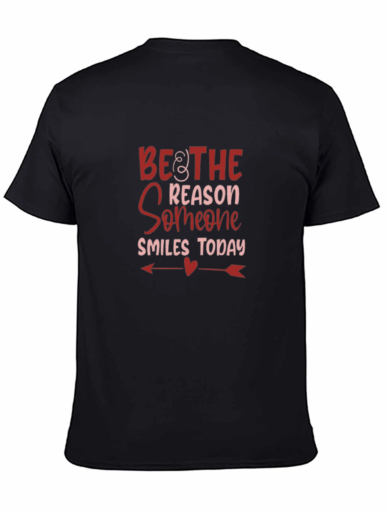 Black Be the Reason Someone Smiles Today Graphic Tee view 4
